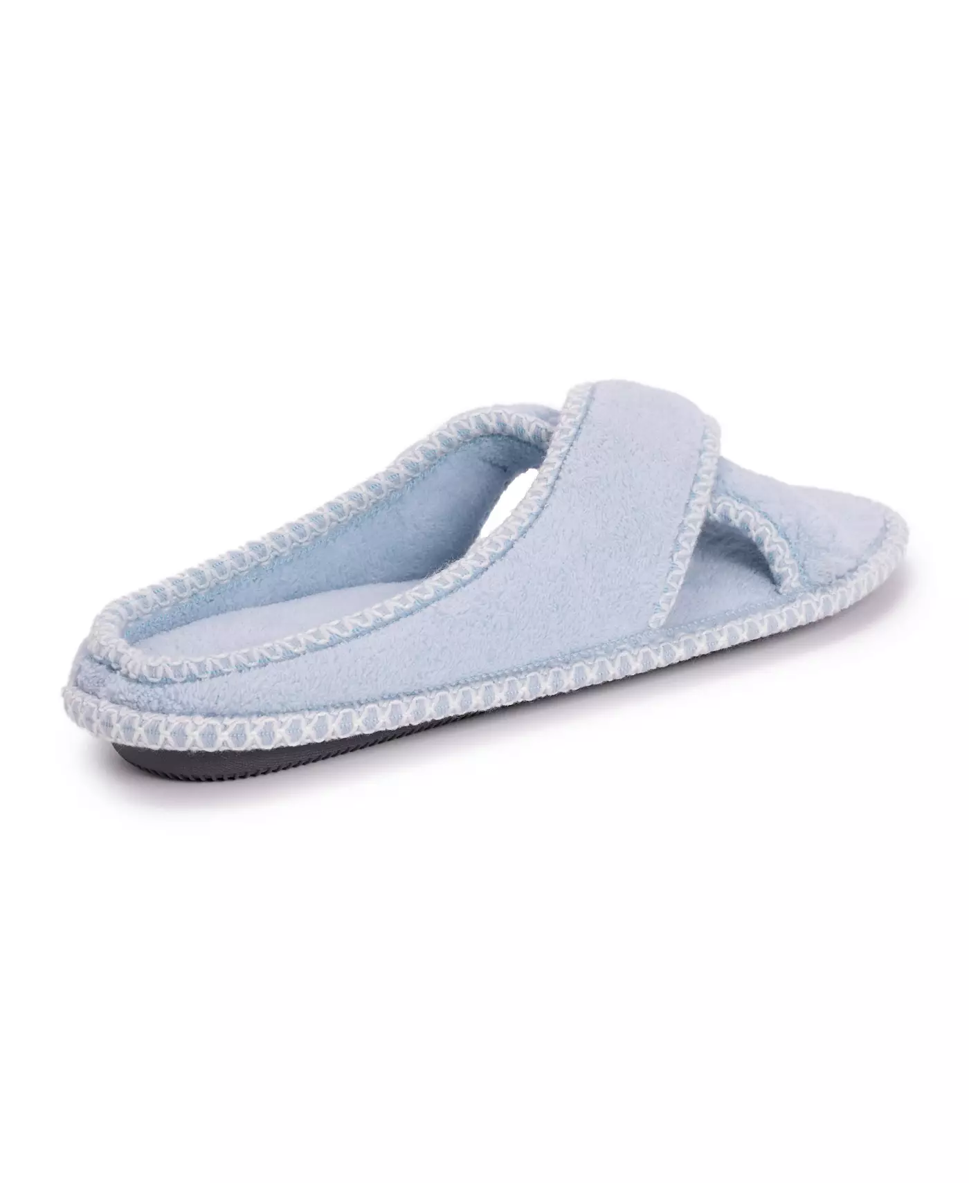 MUK LUKS женские тапочки Ada Crossband, цвет «Фрезия синий», размер Large