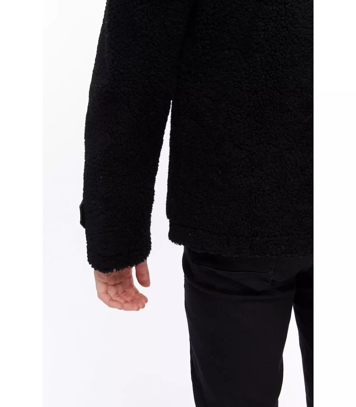 Мужская куртка Furniq UK из натуральной кожи, черная