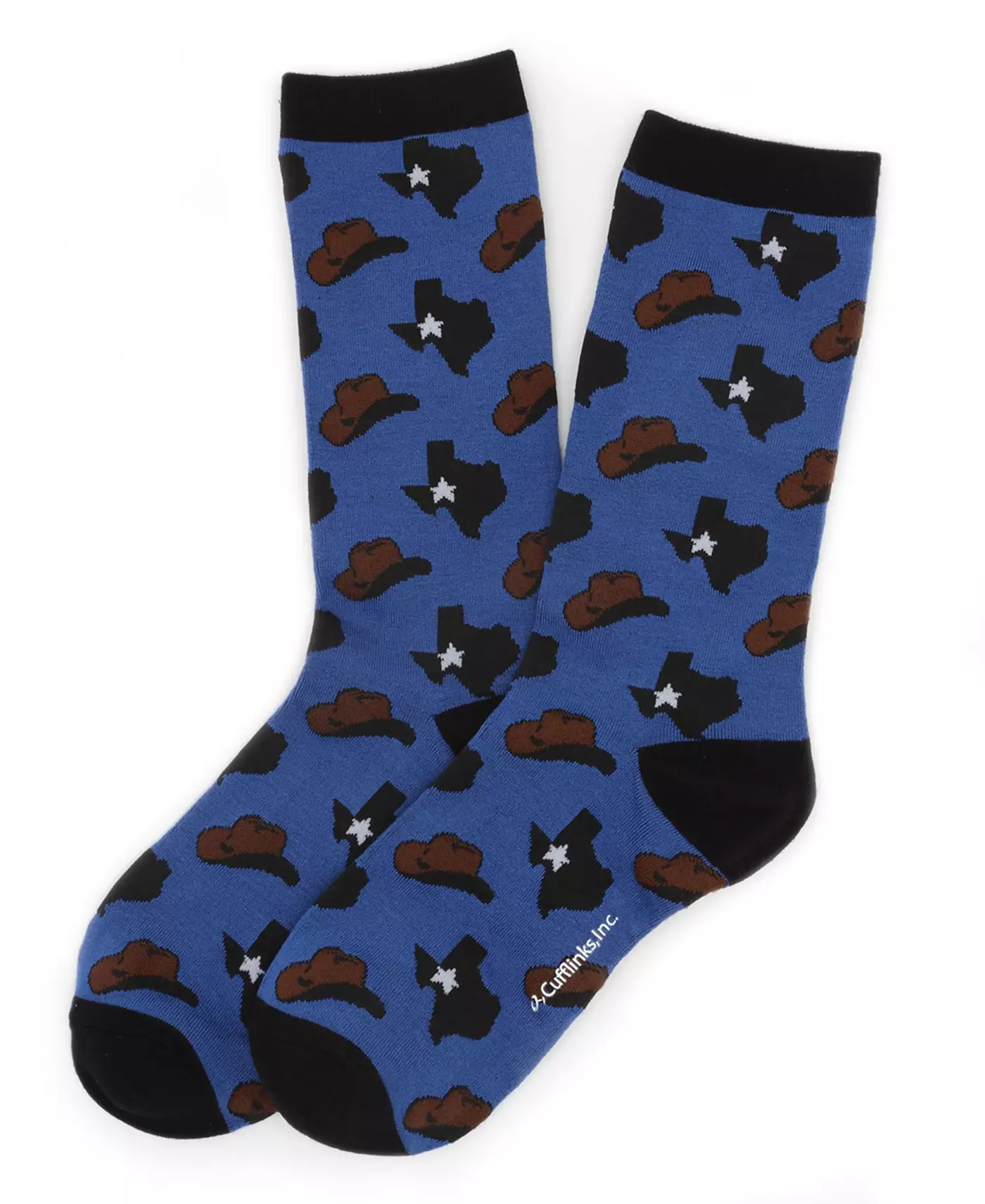 Мужские запонки Inc. Техасский государственный ковбойский шлем носок