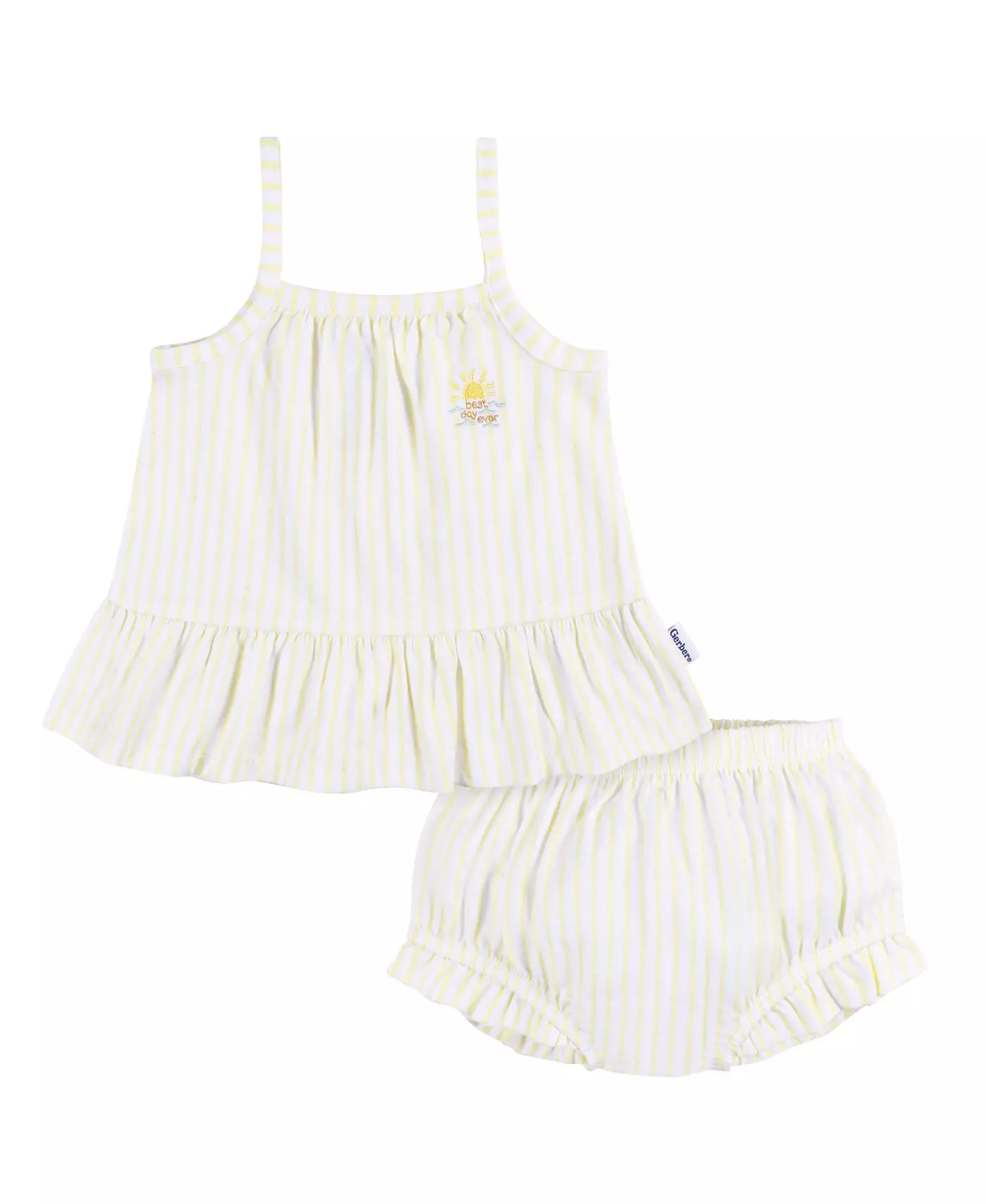 Комплект из 2 предметов: платье и подгузник для девочек Gerber Baby Girls