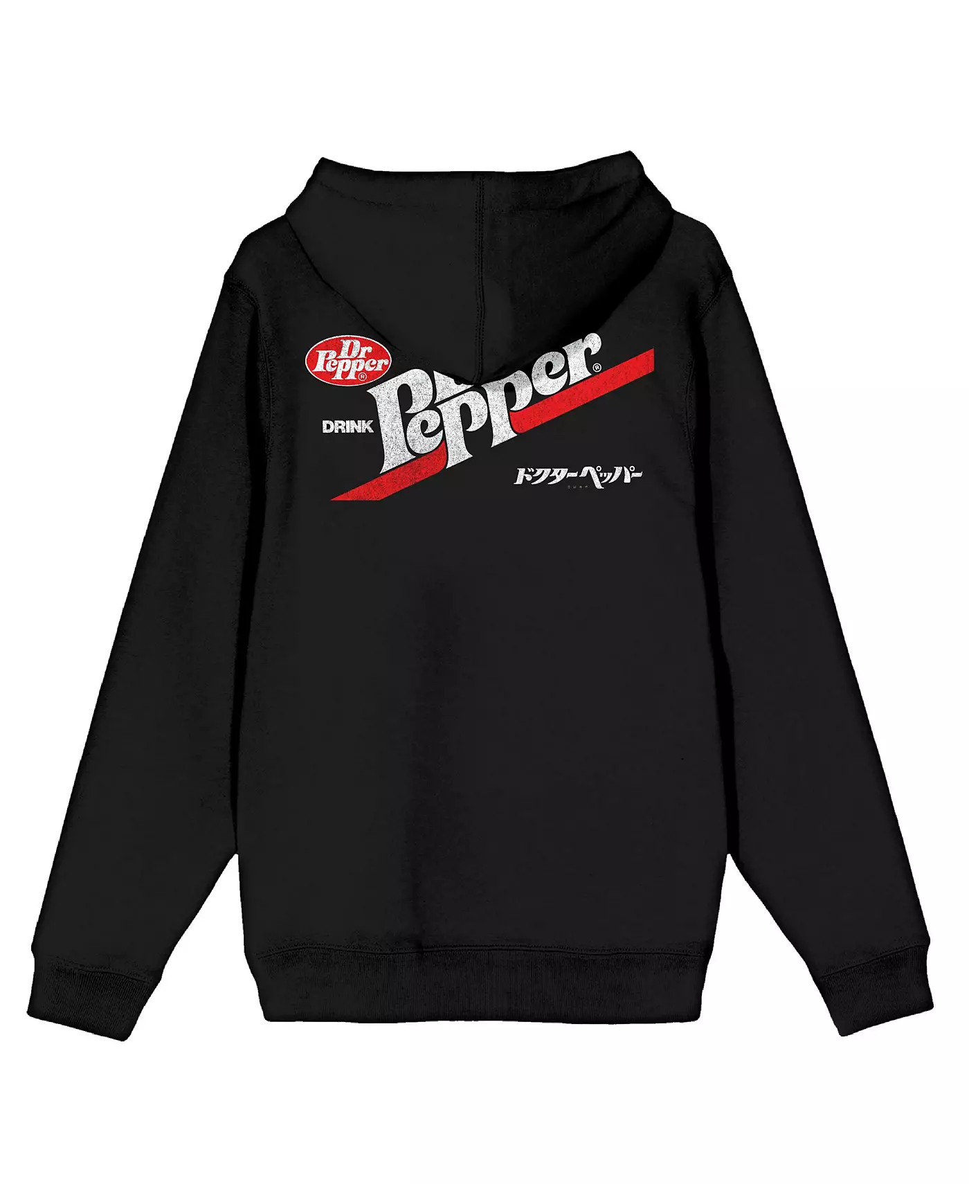 Мужская толстовка с капюшоном Dr. Pepper Kanji Logo Black Zip-Up - L