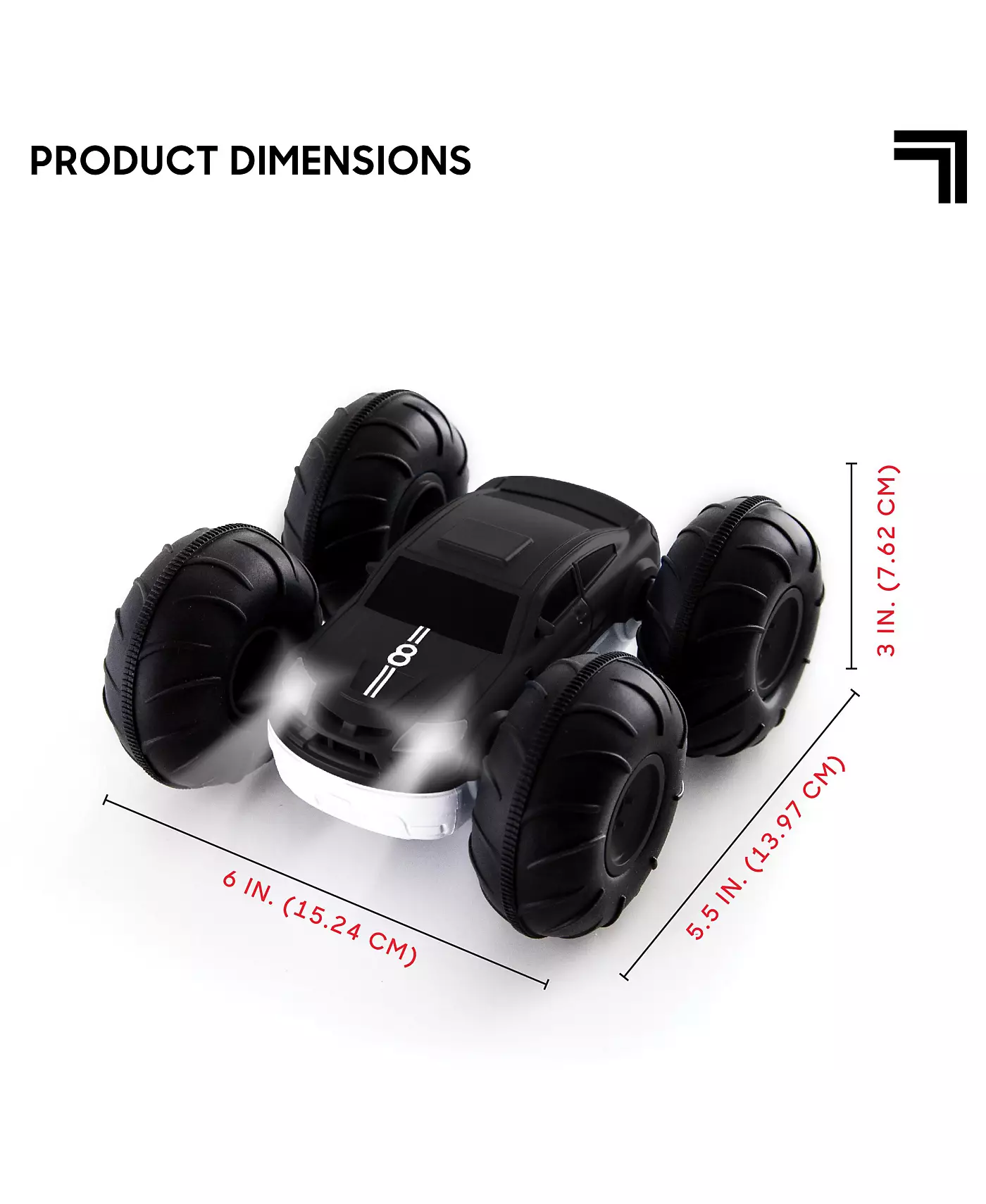 Sharper Image Toy RC Flip Stunt Rally, двухсторонний переворачивающийся автомобиль