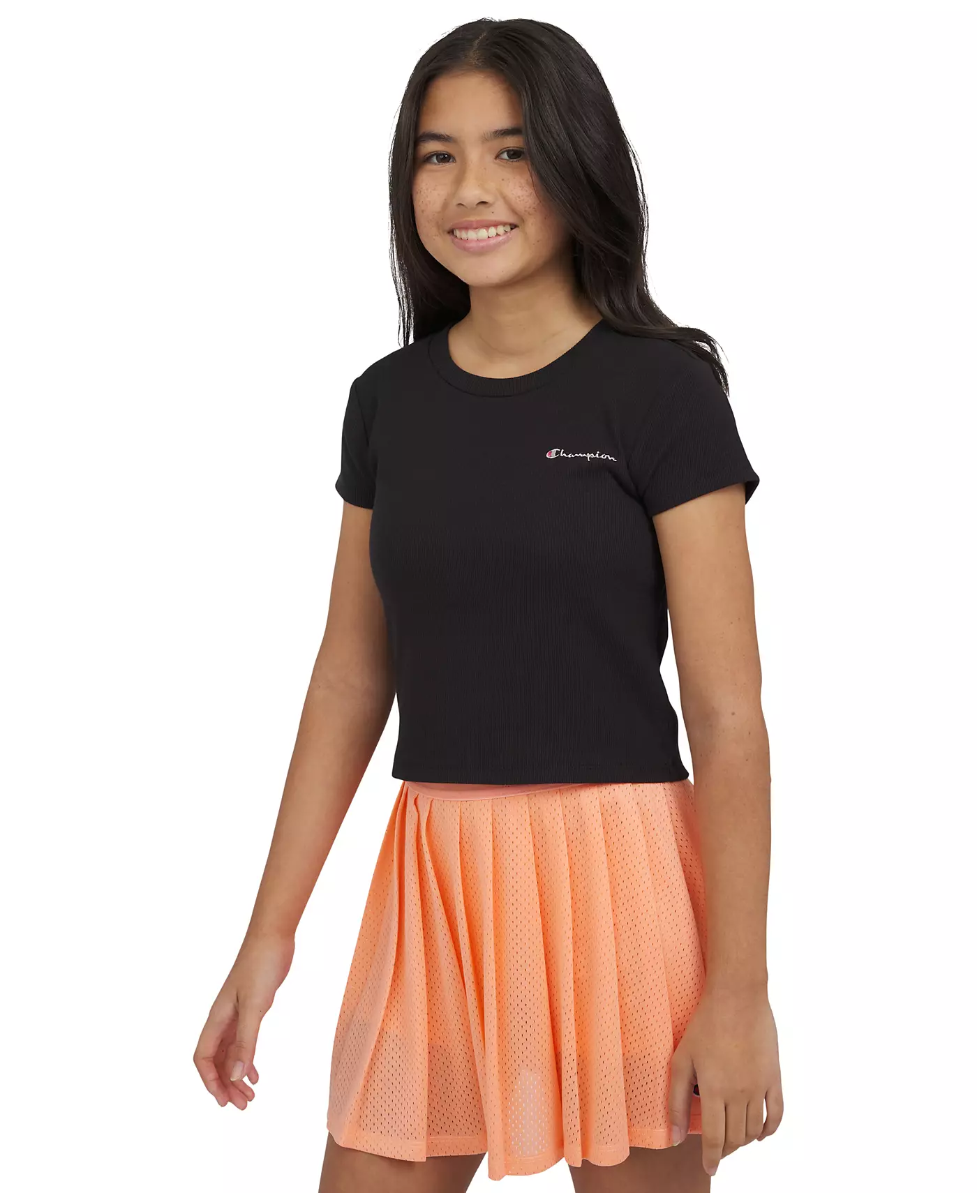 Футболка Champion Big Girls Ribbed Baby