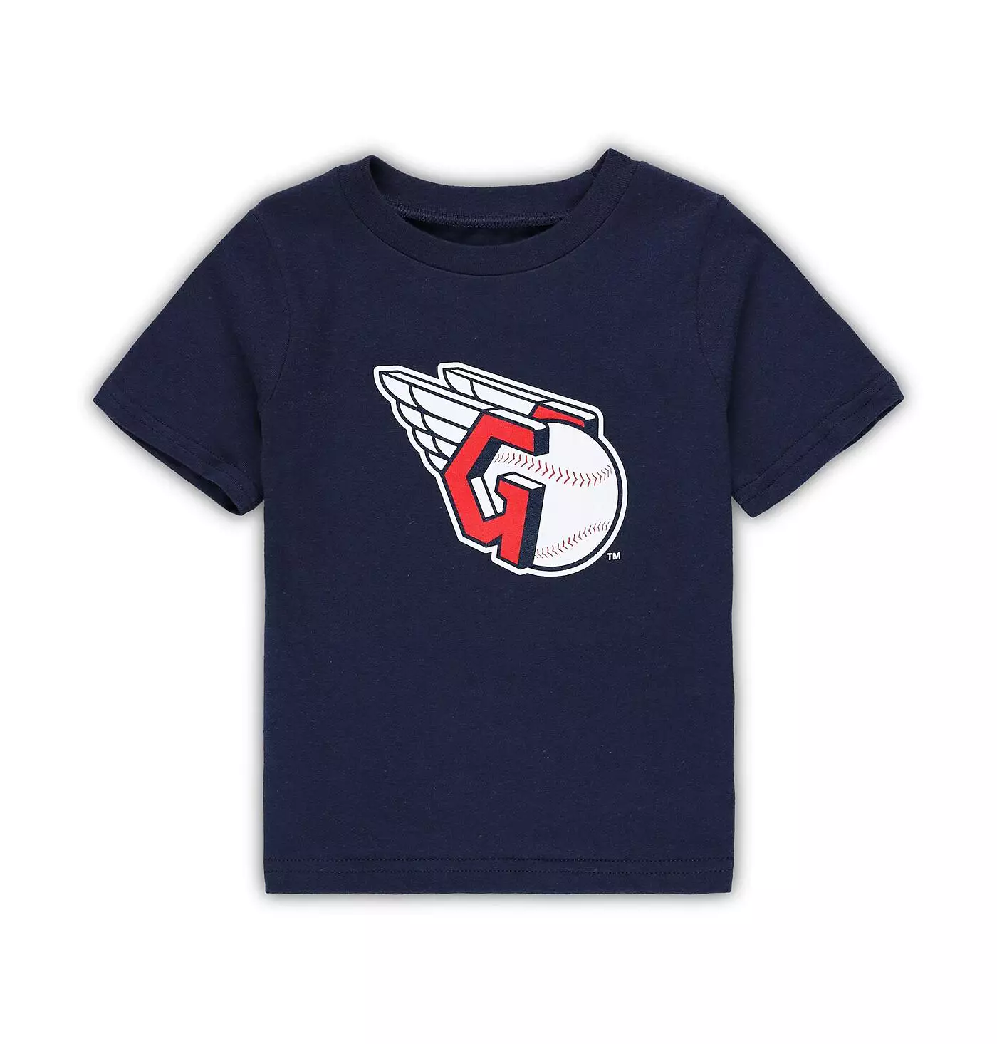 Футболка Outerstuff Infant Boys and Girls Navy Cleveland Guardians Team Crew Primary с логотипом