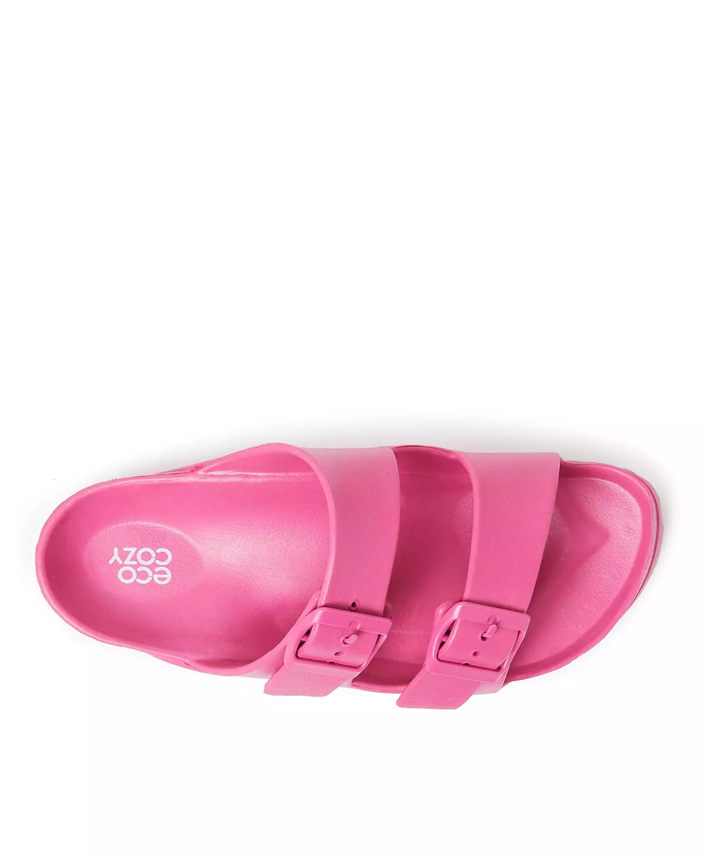 Женские сандалии Dearfoams EcoCozy из экологически чистого материала с двойной пряжкой