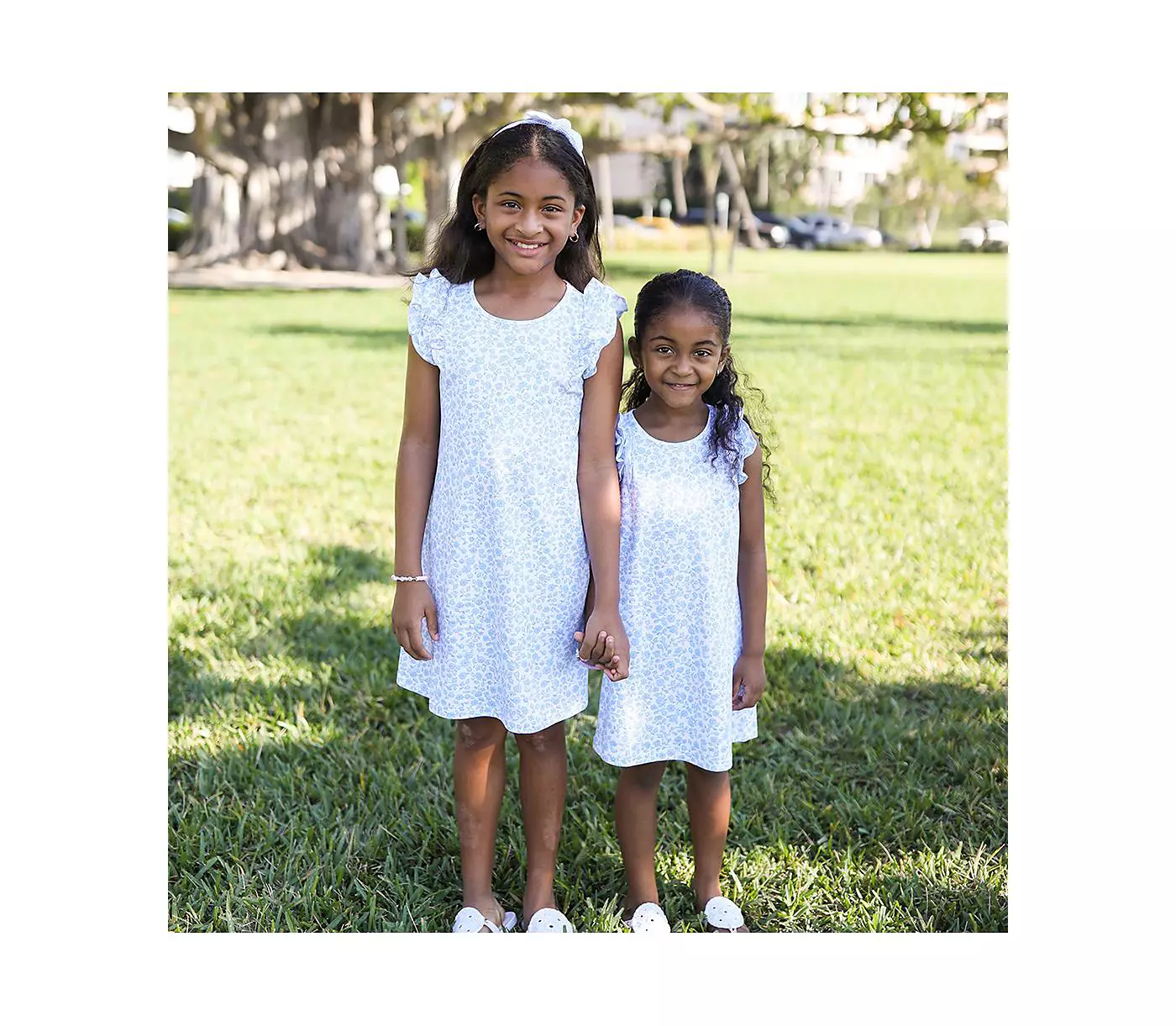 Повязка на голову с бантом из ткани сирсакер для девочек Bits & Bows