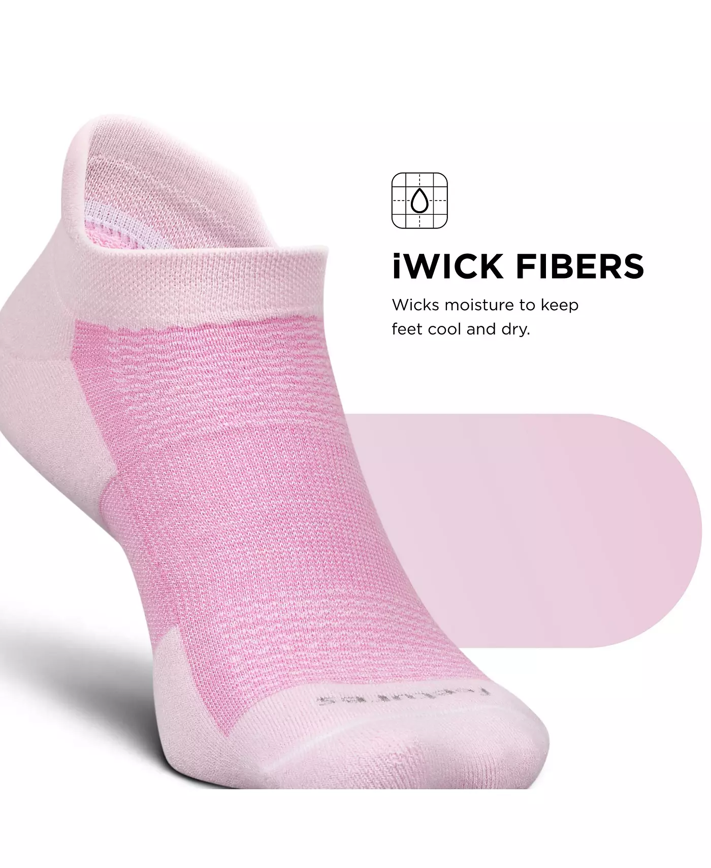 Носки мужские Feetures High Performance Ultra Light Ankle Sock - Невидимые носки для женщин и мужчин с язычком на пятке