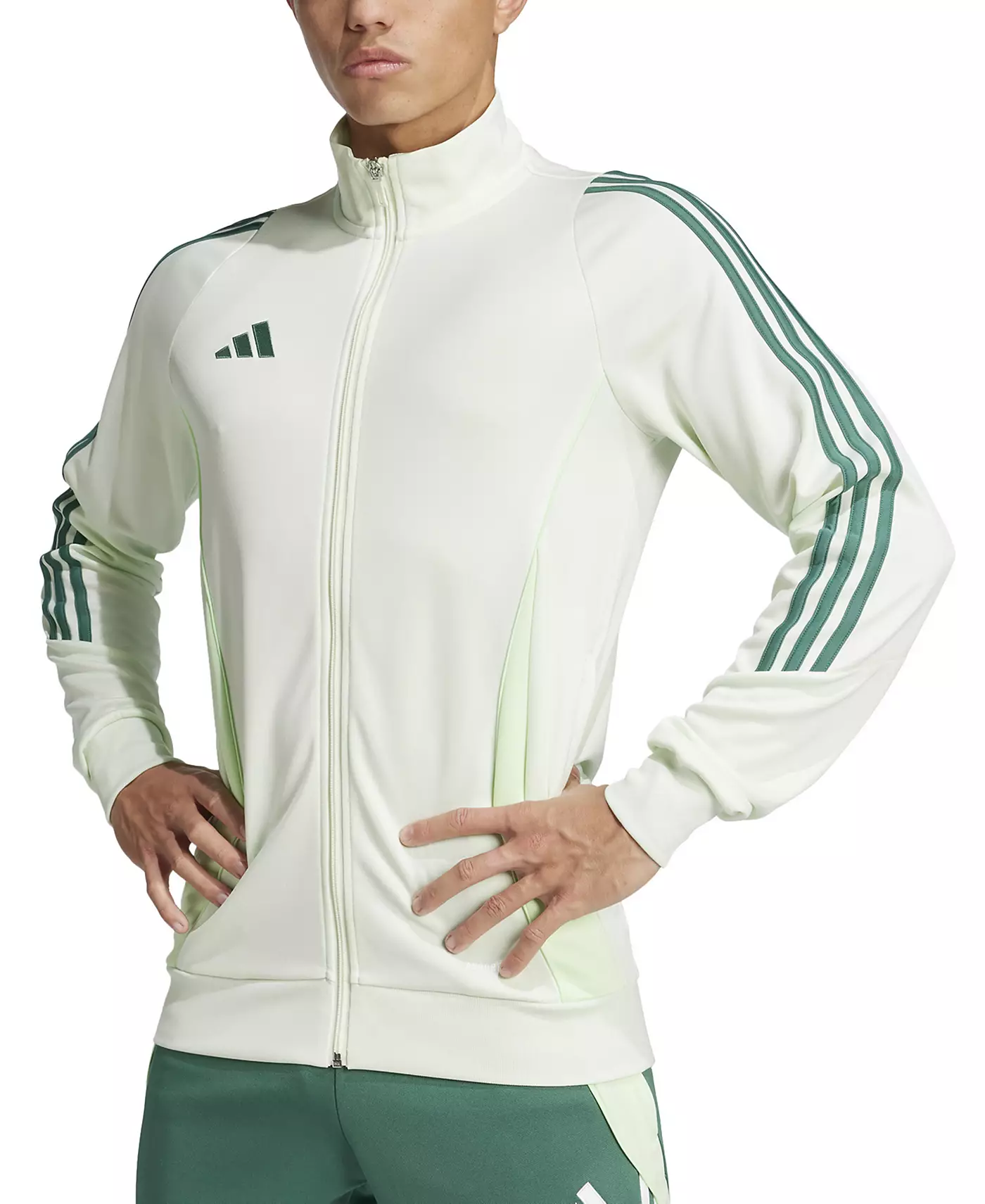 Мужская облегающая спортивная куртка adidas Tiro 24 Performance с тремя полосками