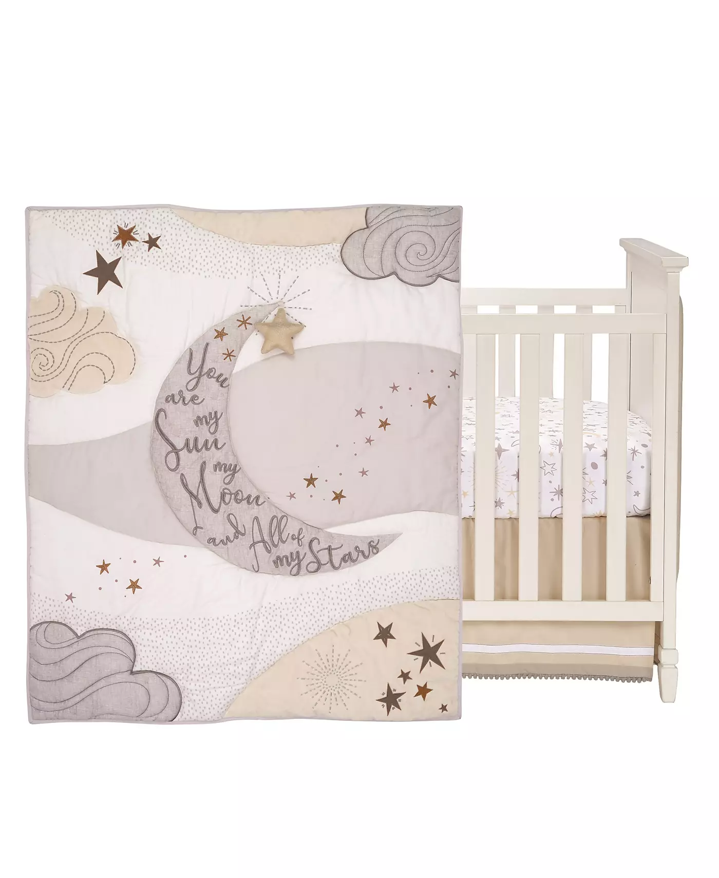 Комплект постельного белья для детской кроватки Lambs & Ivy Goodnight Moon из 3 предметов