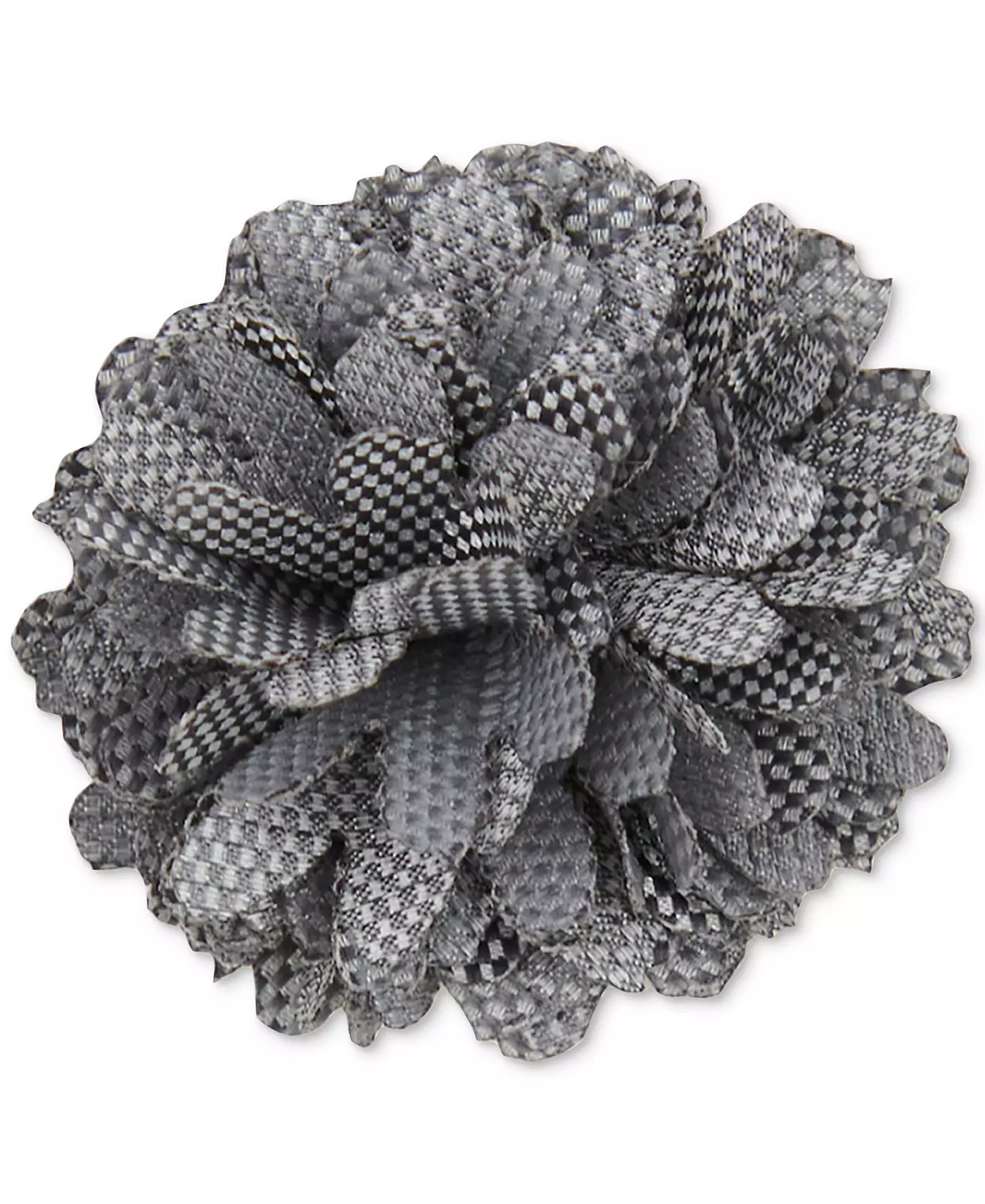 Мужская атласная булавка ConStruct Con.Struct Ceremony с шахматным цветком на лацкане, созданная для Macy's