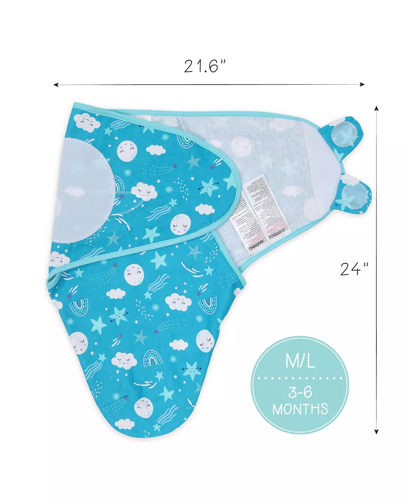 Пеленки для новорожденных Peanutshell для мальчиков и девочек, набор из 3 штук, Twinkle