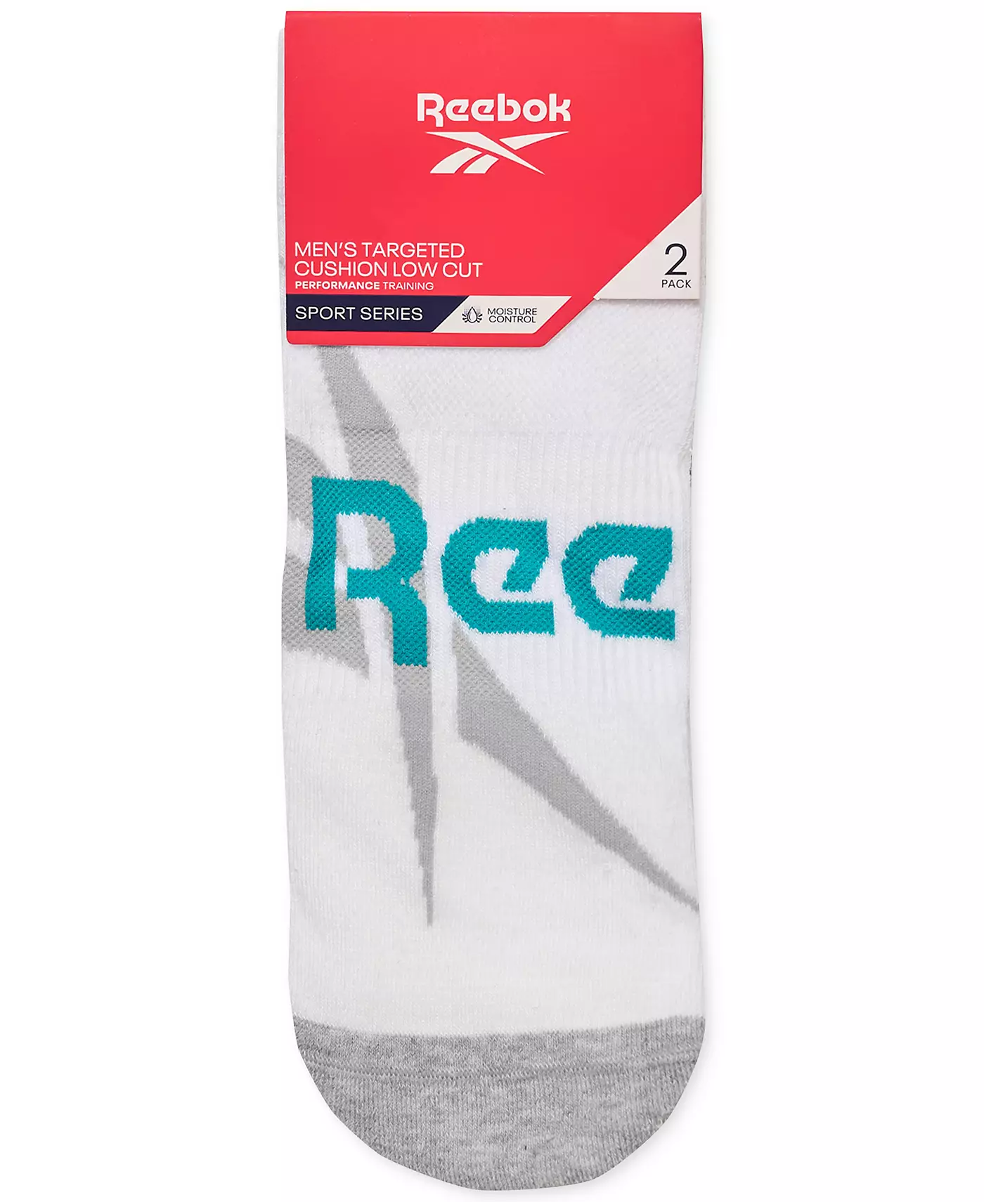 Мужские носки для бега Reebok Select Terry Low-Cut, упаковка из 2 шт.