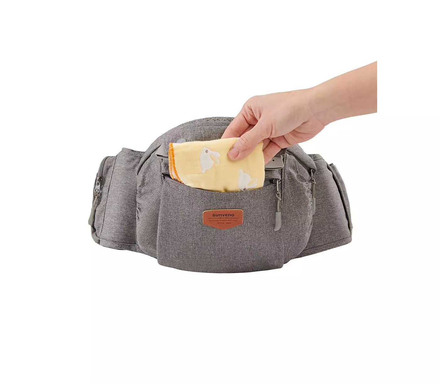 Эргономичное детское автокресло Sunveno 3 в 1 с поясным сиденьем для новорожденных и малышей весом 20 фунтов и старше с большой грузоподъемностью для использования в любое время года