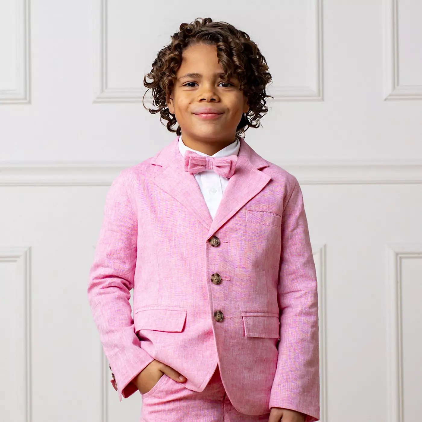 Классический льняной галстук-бабочка Hope & Henry Heirloom для мальчиков, детский