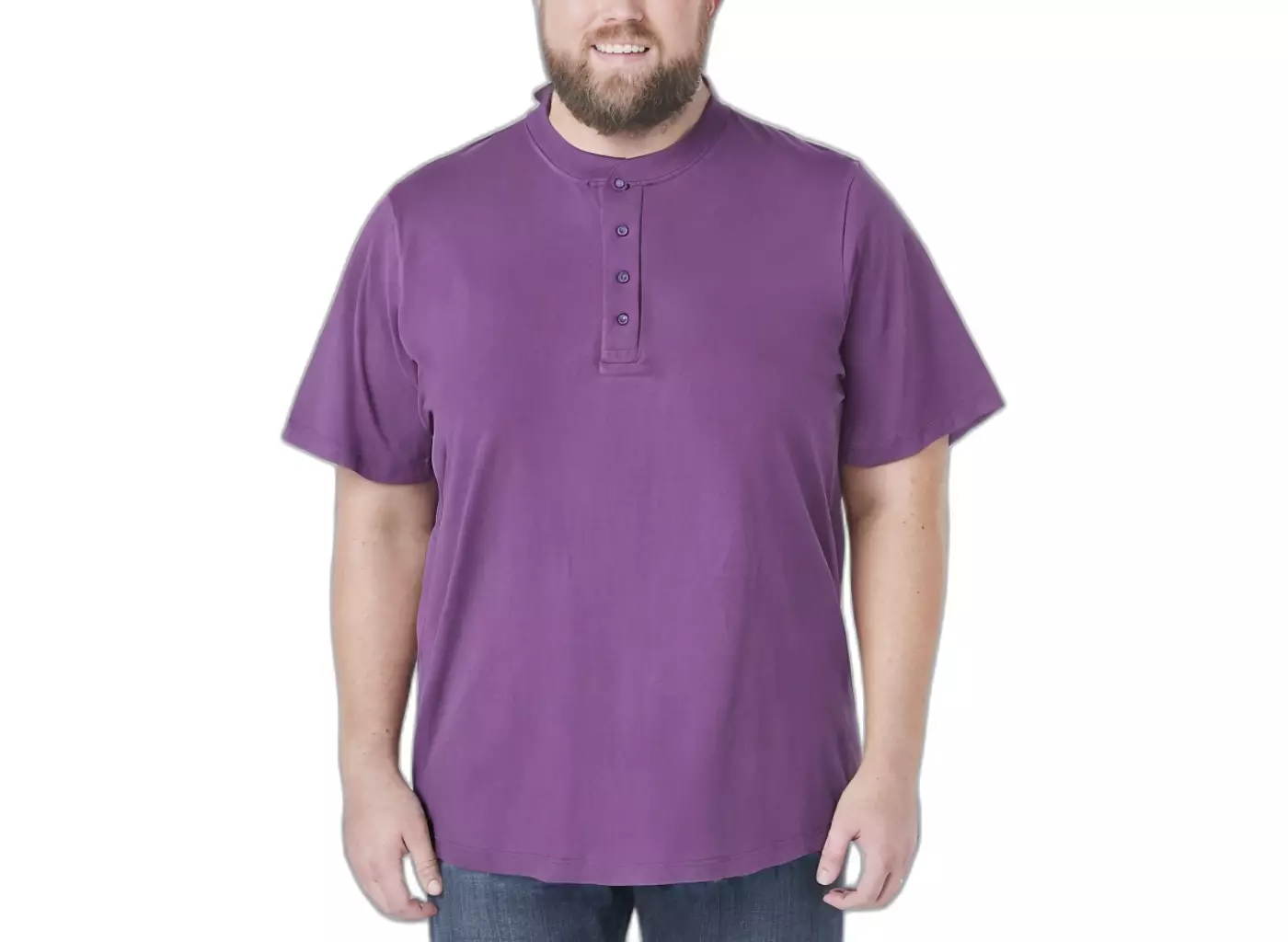 Футболка-хенли KingSize Big & Tall легкая, без усадки
