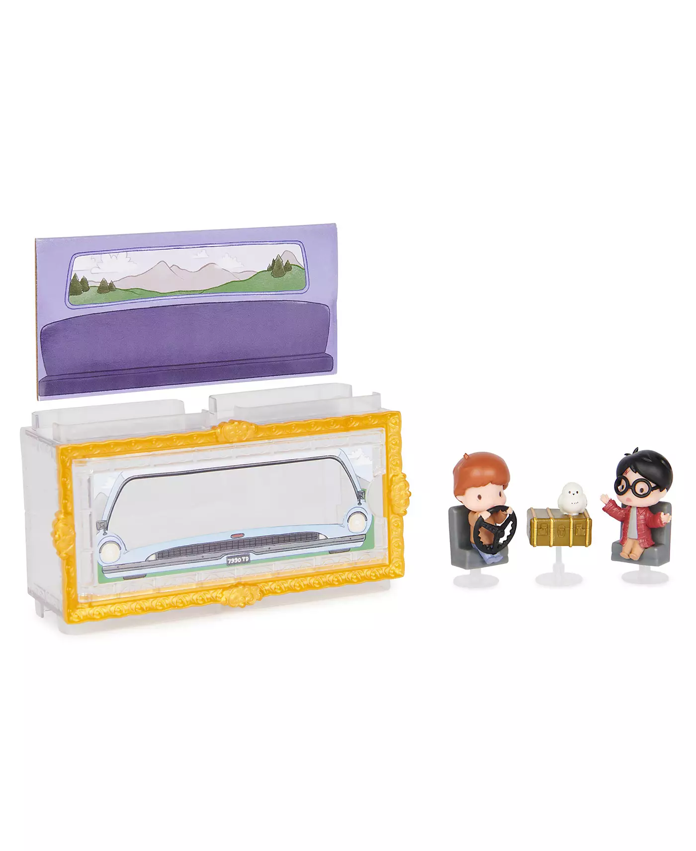 Волшебный мир Гарри Поттера, набор фигурок летающих машин для второго года жизни с Гарри, Роном и Хедвиг