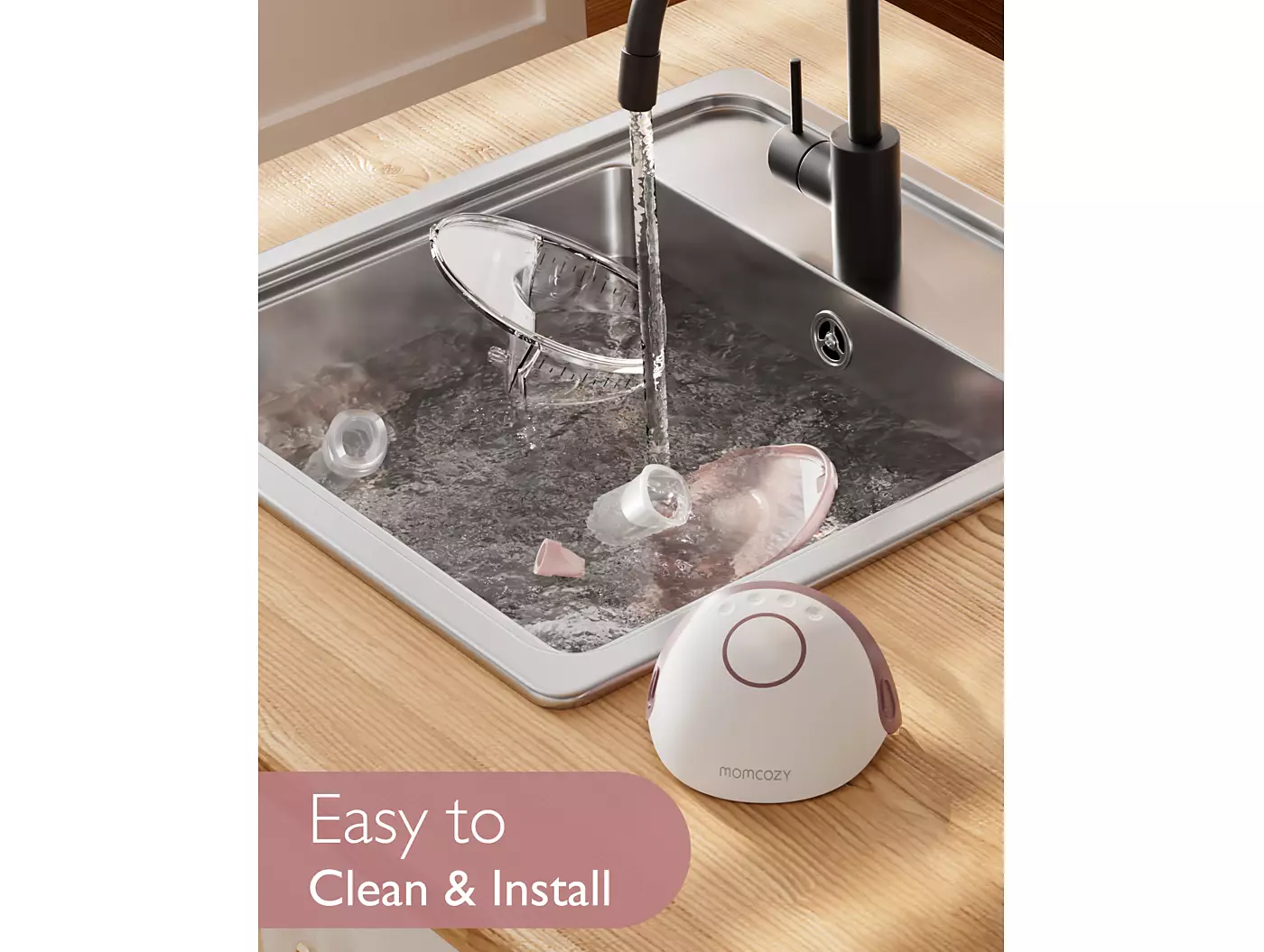 Электрический молокоотсос Momcozy Mobile style двойной