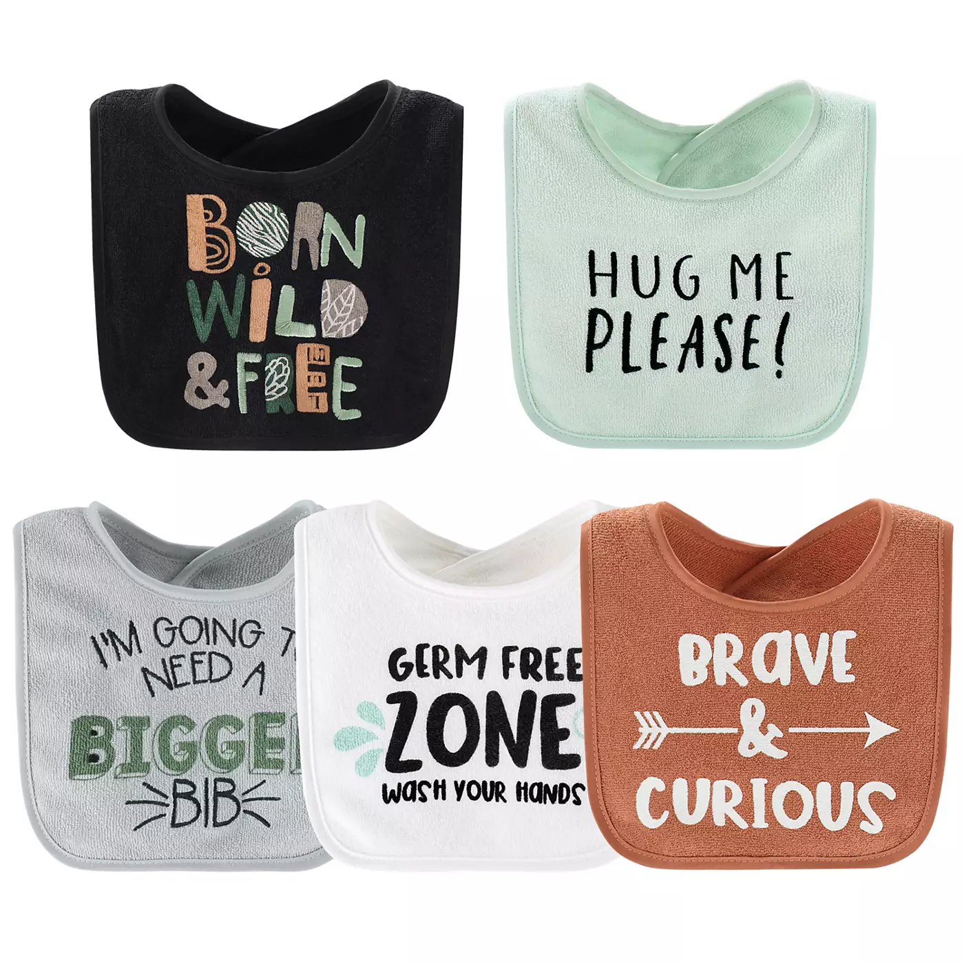 Махровые нагрудники Peanutshell для мальчиков, упаковка 20 шт. для кормления, прорезывания зубов или слюнотечения, Dino Boy/Holiday