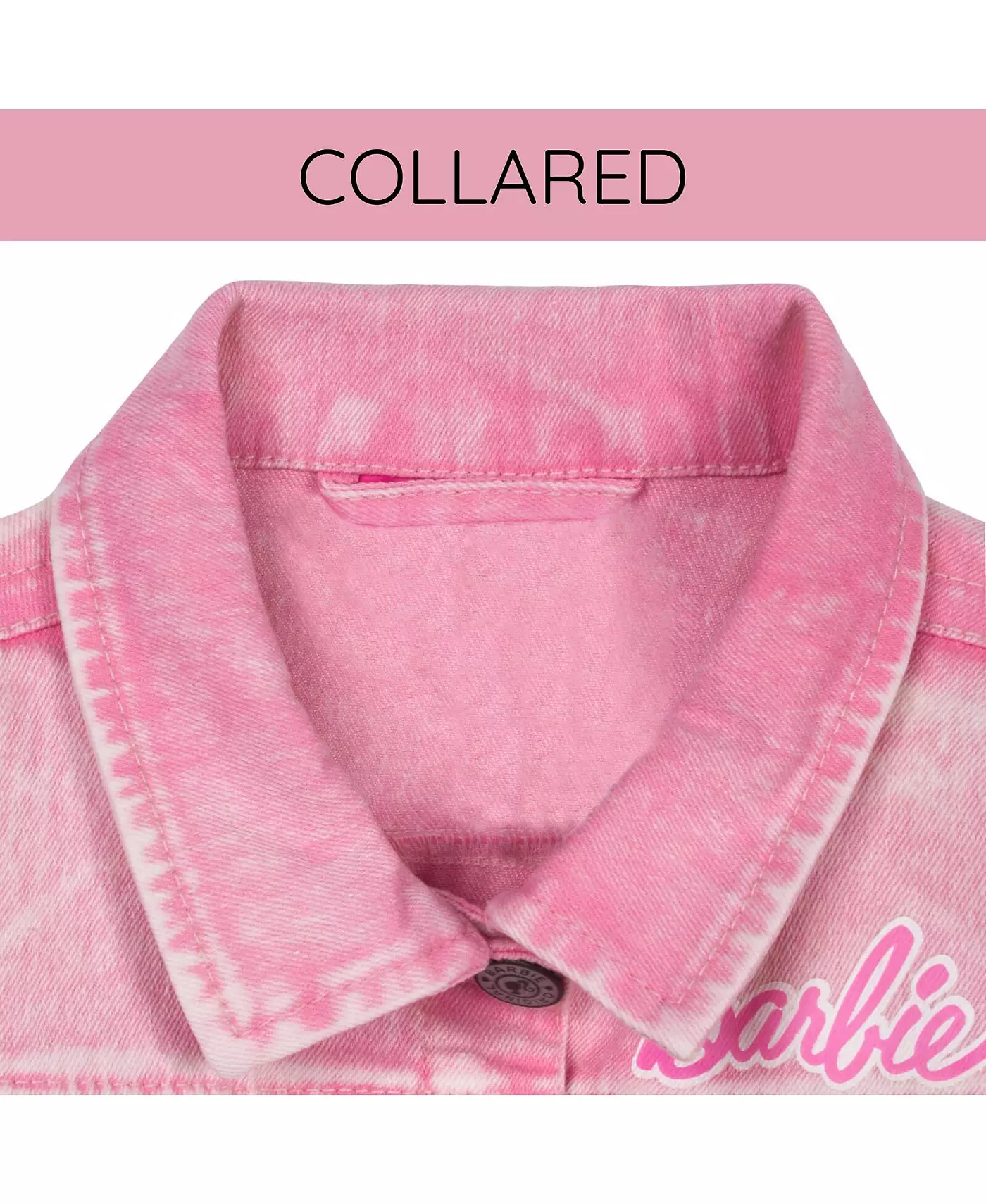 Розовая джинсовая куртка Барби