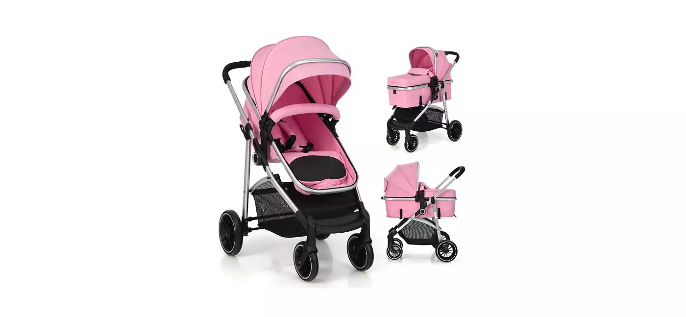 Детская коляска-трансформер Slickblue 2-в-1 с реверсивным сиденьем