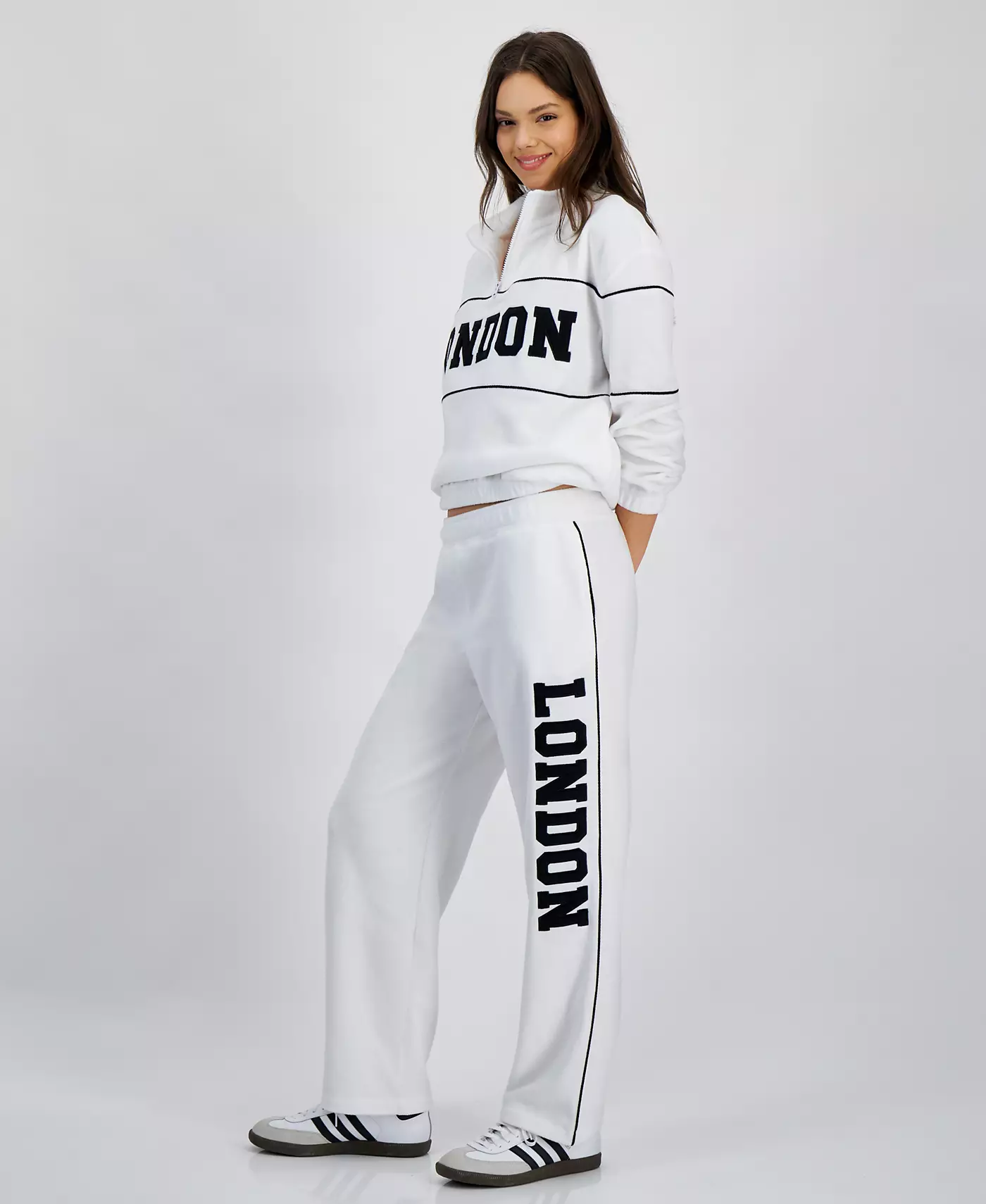 Спортивные штаны London из флиса с графическим принтом Rebellious One Juniors