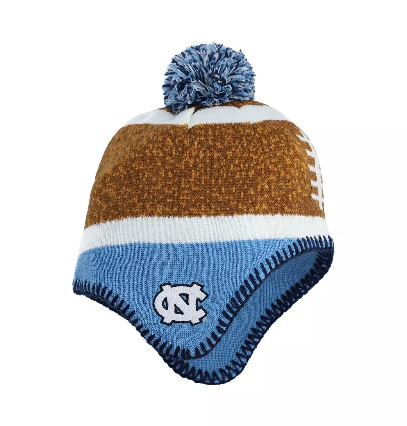 Outerstuff для маленьких мальчиков и девочек, коричневая и синяя, футбольная шапка с помпоном North Carolina Tar Heels