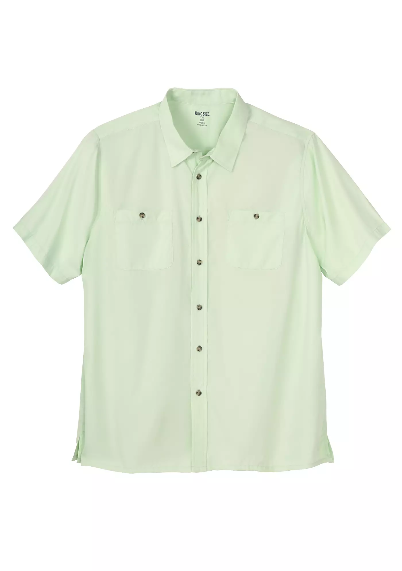 Спортивная рубашка KingSize Big & Tall с коротким рукавом и карманом