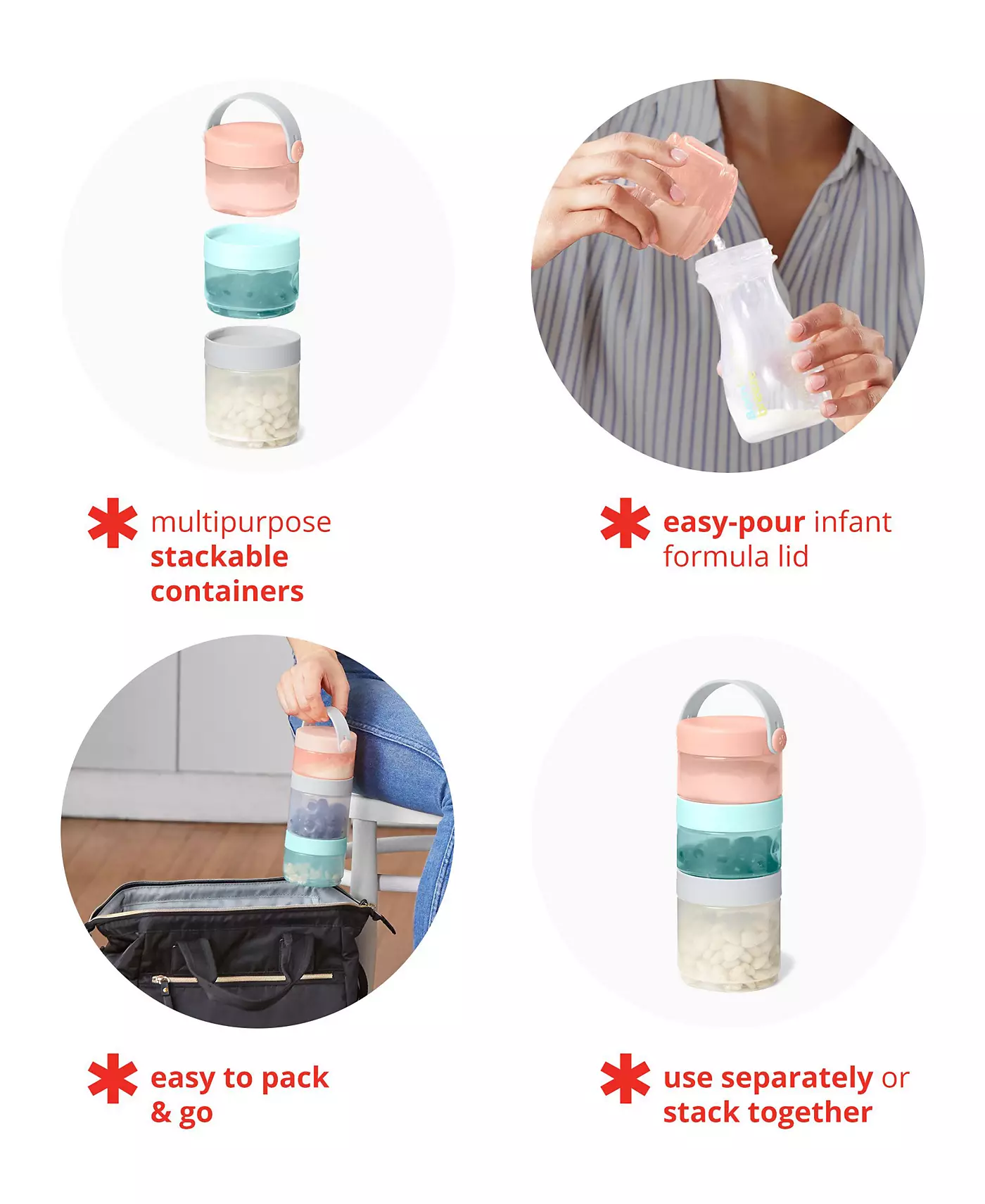 Пересыпьте формулу хмеля в контейнер для еды