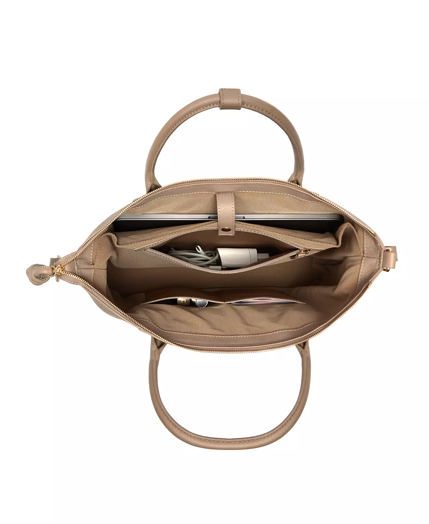 Большой кожаный рюкзак-тоут Esin Akan Wimbledon