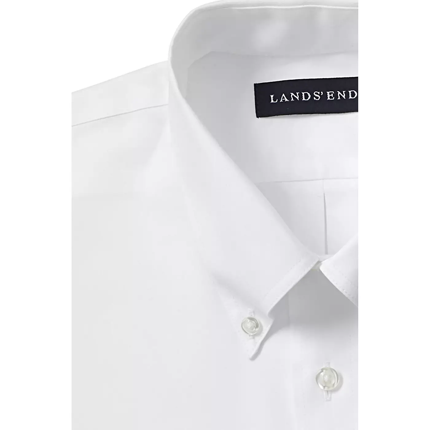 Мужская рубашка Lands' End с длинным рукавом No Iron Pinpoint
