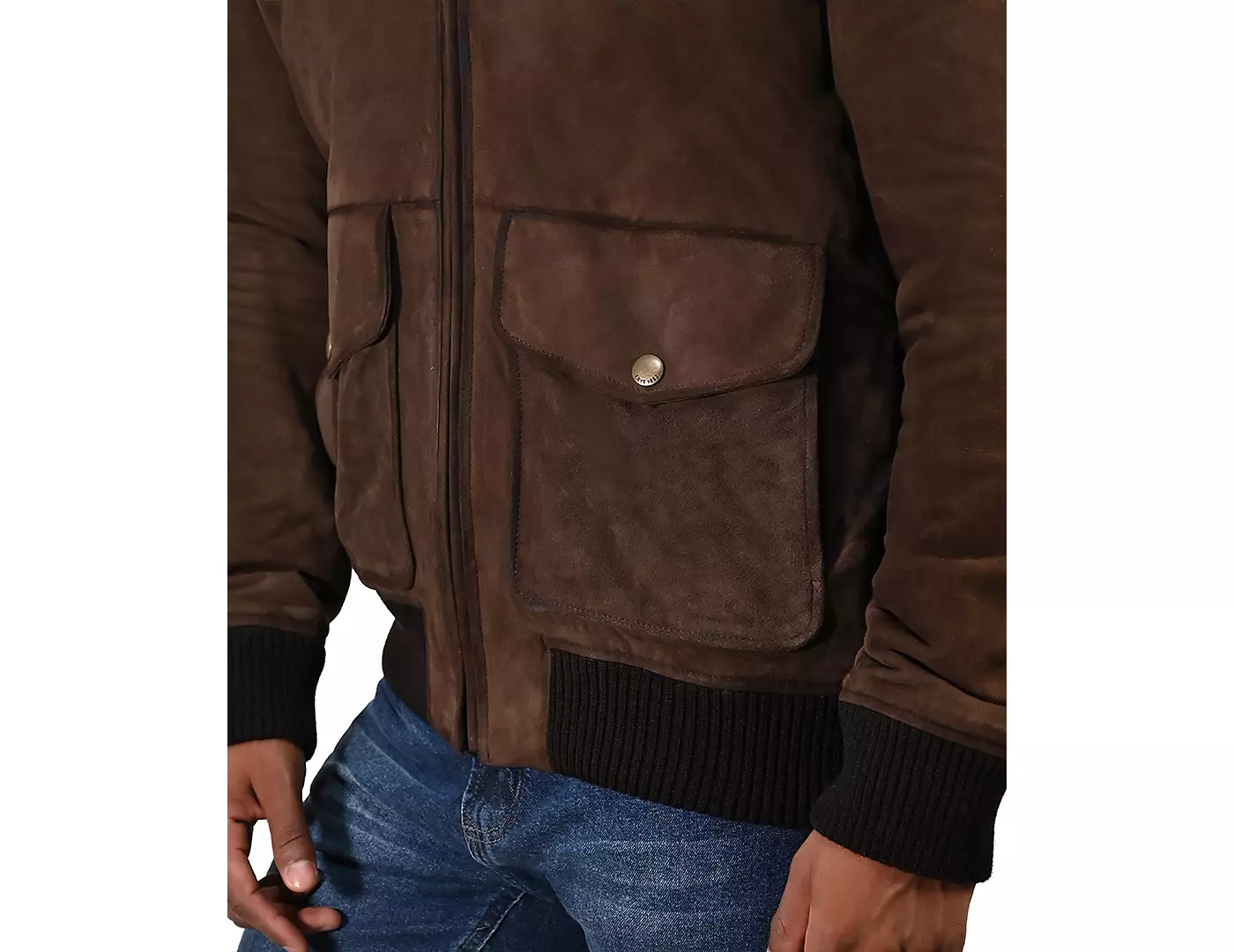 Мужская куртка-бомбер Frye Suede с винтажной отделкой