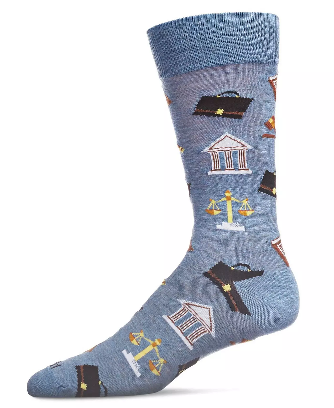 Носки мужские MeMoi Law and Order Heathered Rayon from Bamboo Novelty Crew Socks