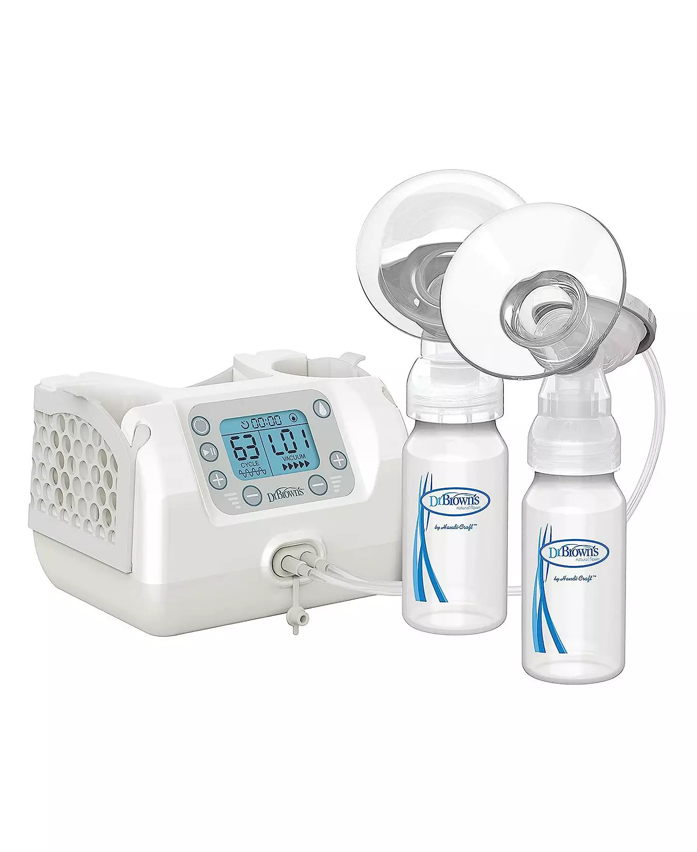 Dr. Browns Baby Двойной электрический молокоотсос Dr. Brown's Custom Flow с детскими бутылочками