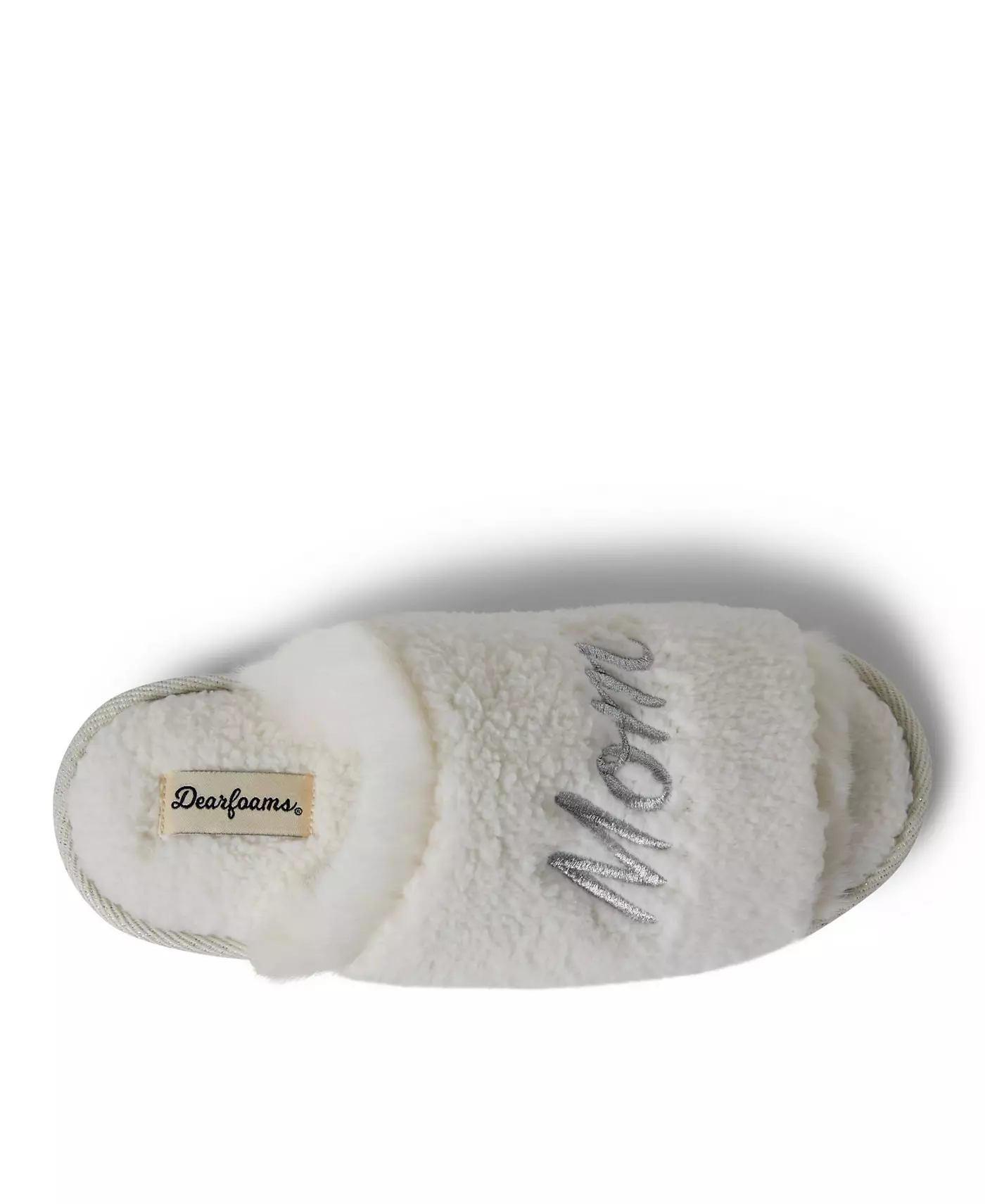 Dearfoams Женские шлепанцы Louise Teddy с набором резинок для волос