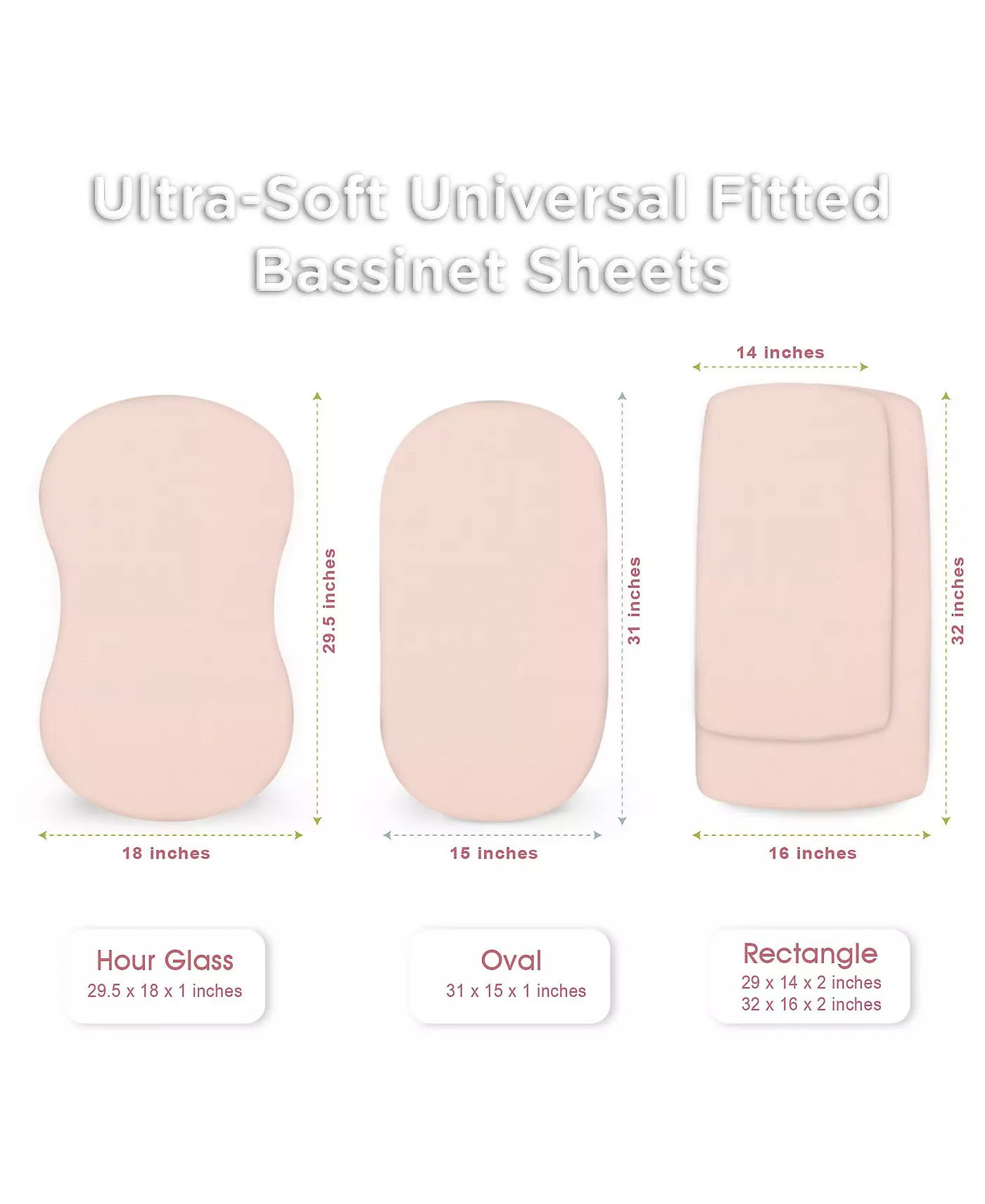 Комплект простыней для детской люльки Bublo Baby для мальчика и девочки, 3 шт., универсальный матрас для овальной, песочной и прямоугольной колыбели, простыни на резинке.