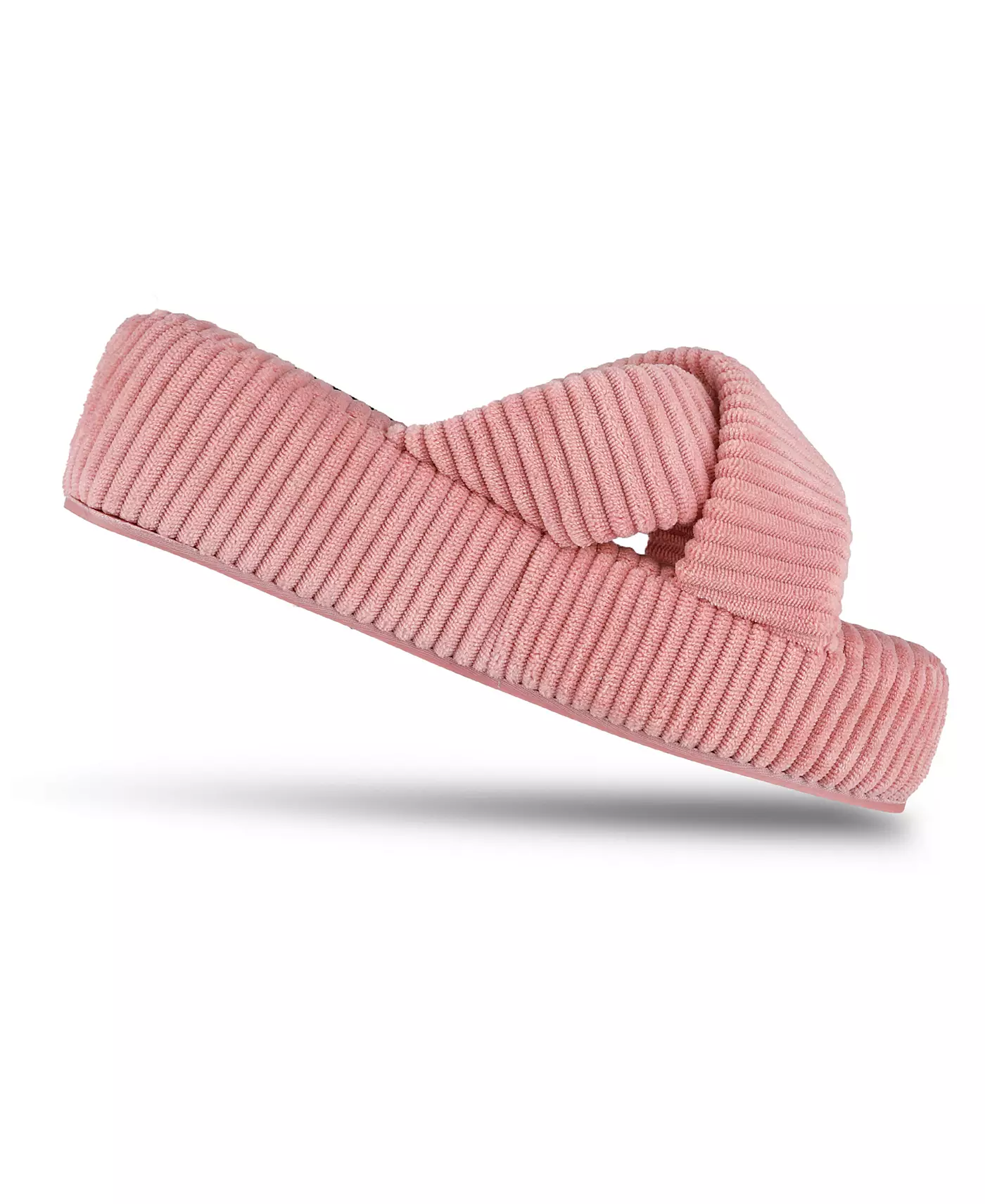 Женские тапочки Jessica Simpson из ребристого терри с перекрестными полосками на платформе