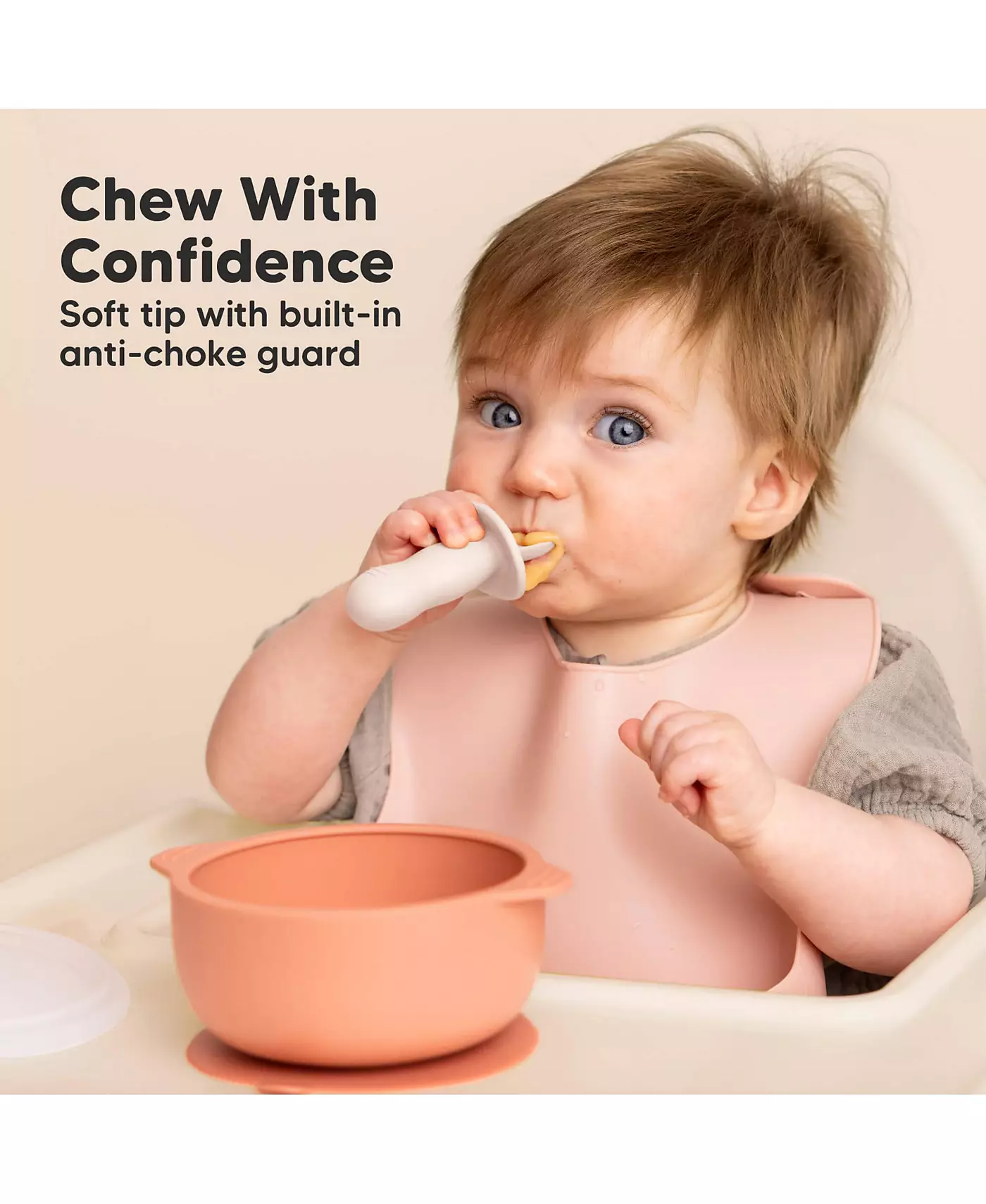 Набор из 4 ложек и вилок для младенцев KeaBabies Prep, столовые приборы для самостоятельного кормления ребенка 6-18 месяцев, набор для кормления младенцев BLW из силикона, без бисфенола-А