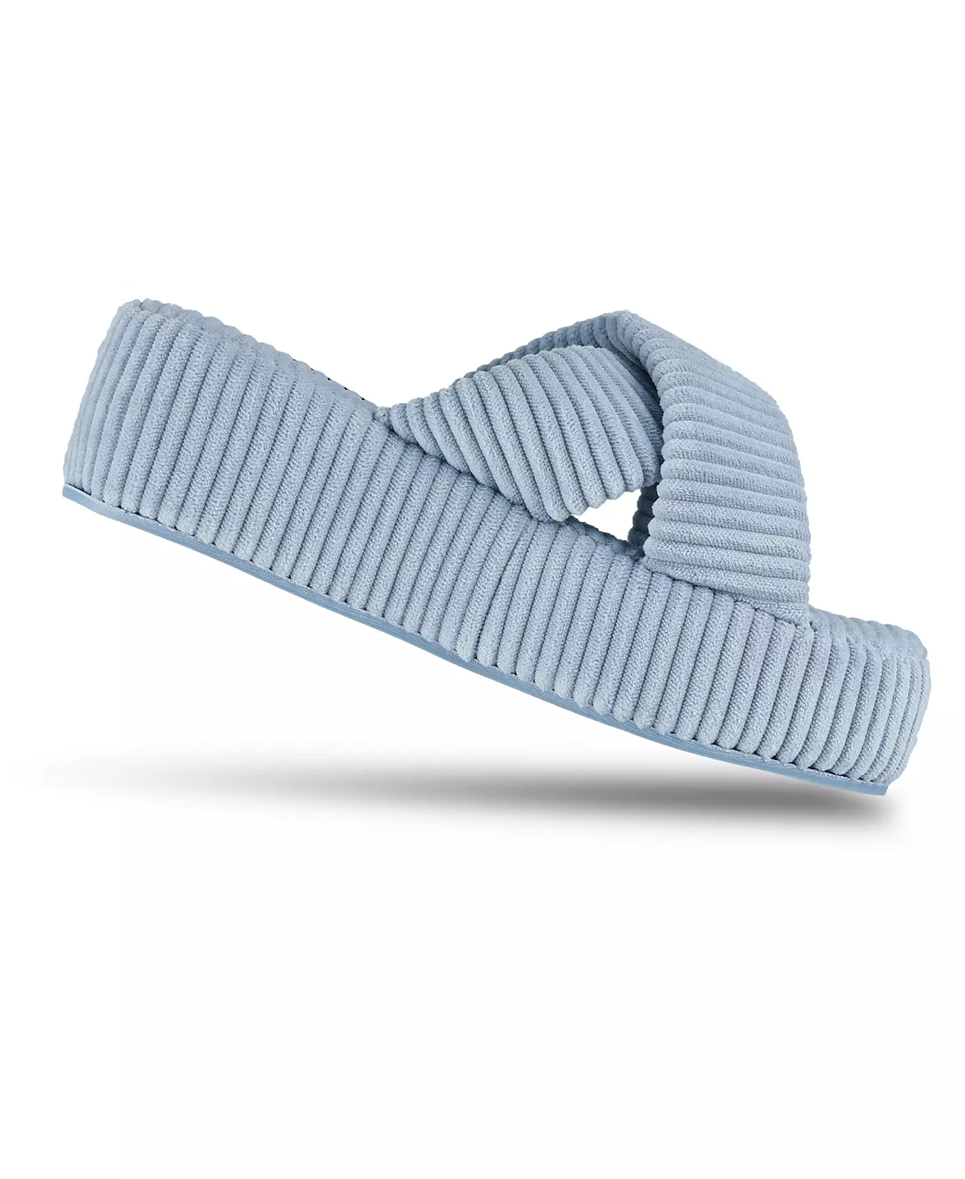 Женские тапочки Jessica Simpson из ребристого терри с перекрестными полосками на платформе