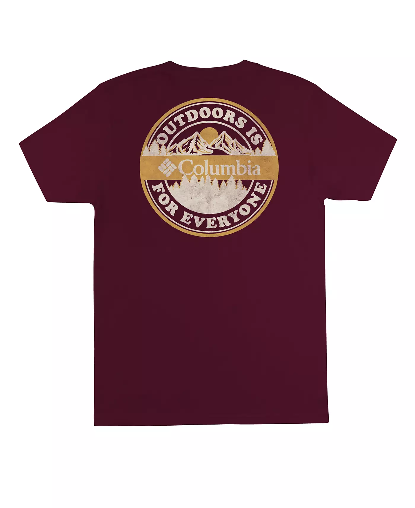 Мужская футболка Columbia Outdoors с коротким рукавом и графическим принтом