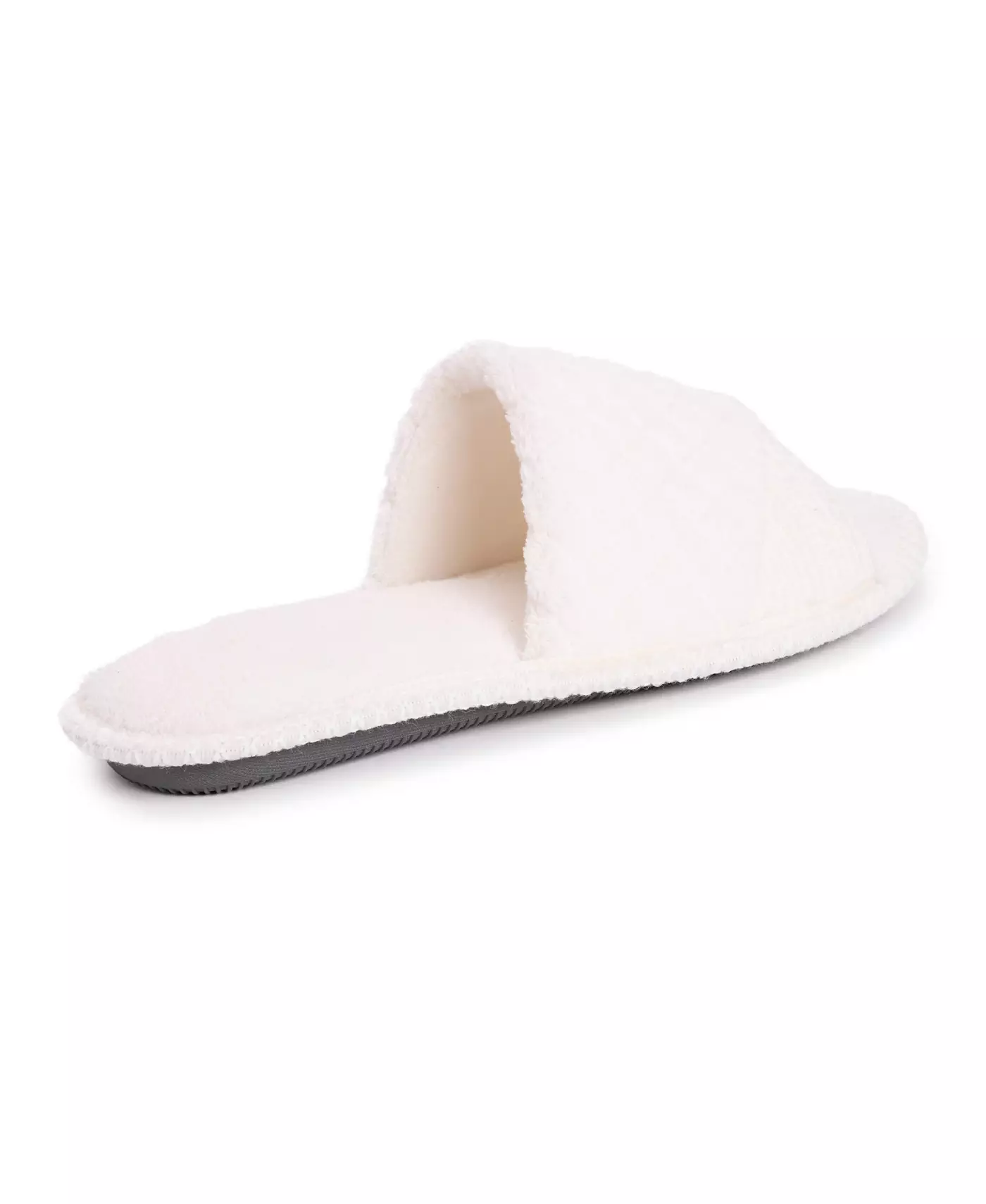 MUK LUKS женские тапочки Sally с открытым носком, цвет Daisy White, средний