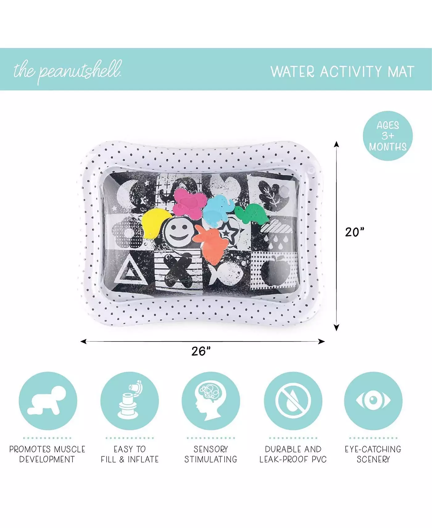 Водный игровой коврик Монтессори Peanutshell для малышей