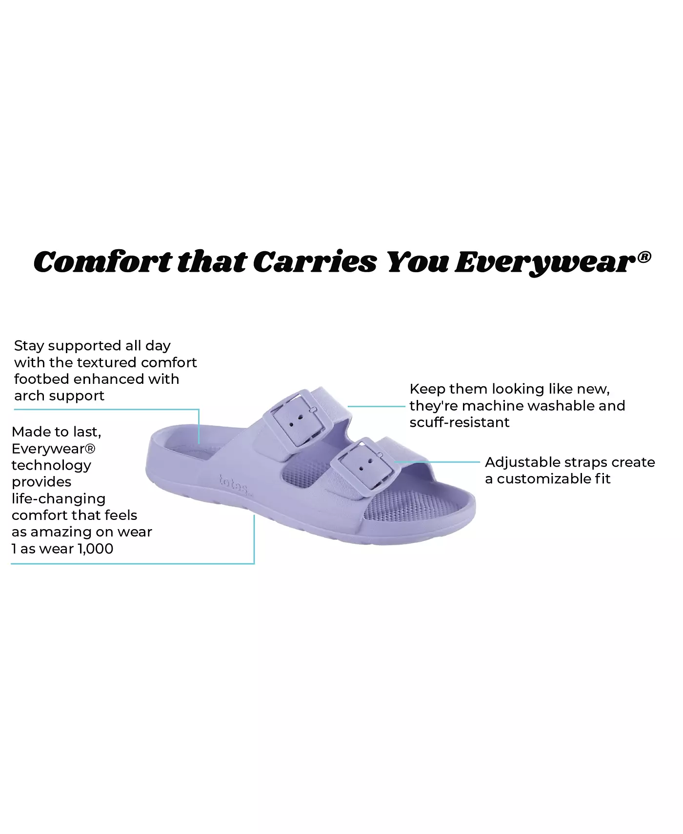 Сумка-тоут женская с двойной пряжкой, регулируемая, с Everywear