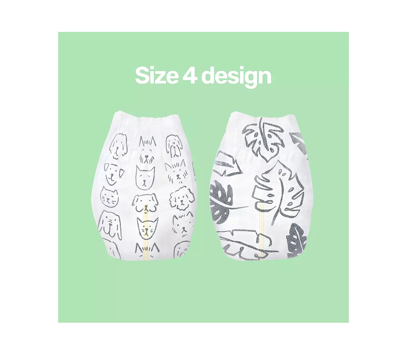 Parasol Kids Clear+Dry Natural одноразовые подгузники - подарочный набор - 3 большие упаковки подгузников и 4 упаковки салфеток