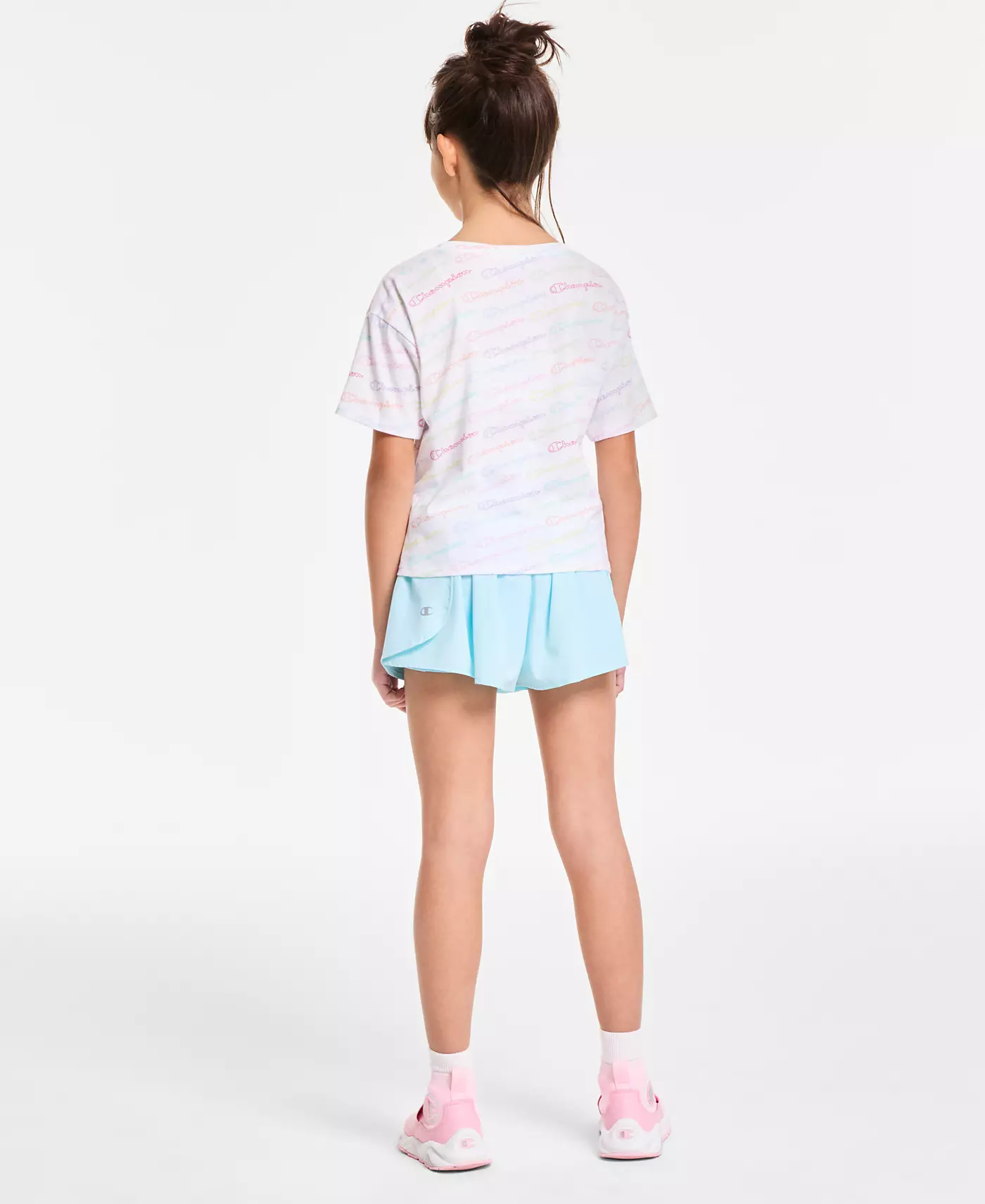 Футболка и тканые шорты Champion Big Girls Meet and Greet