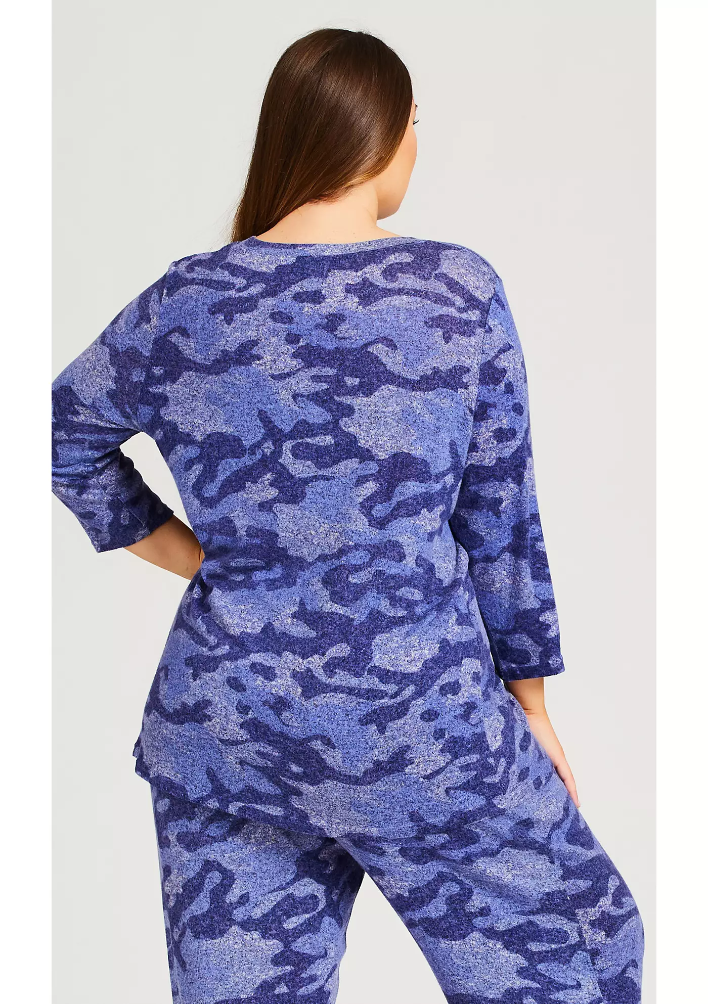 AVENUE Женский топ больших размеров Hacci Camo