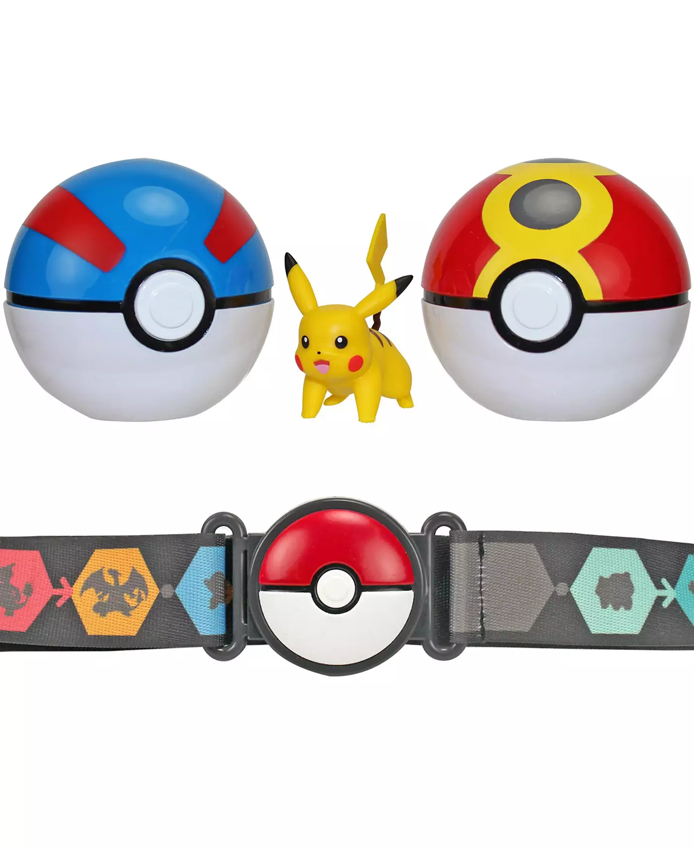 Комплект ремней Pokemon Clip n Go — стили могут отличаться