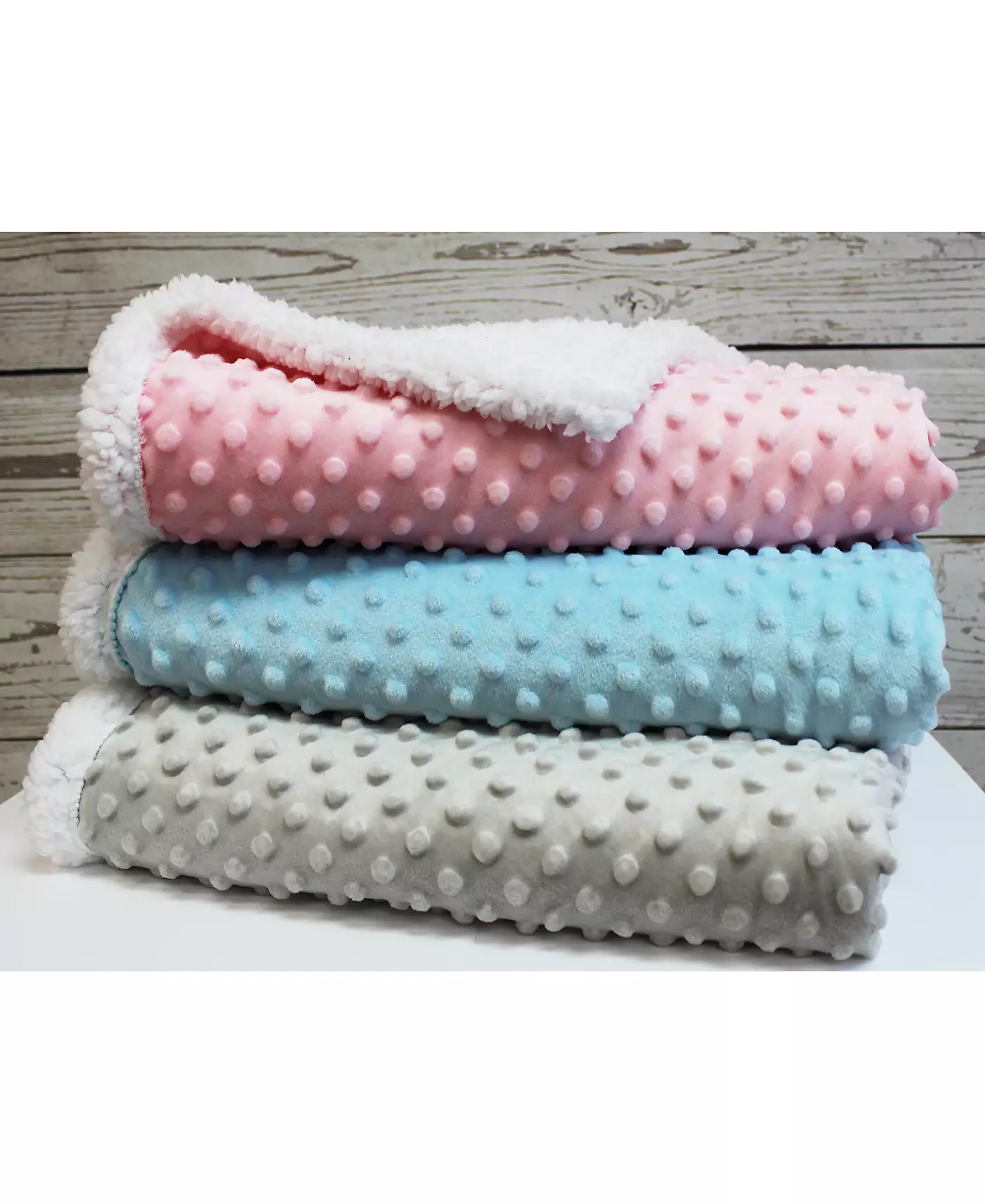 Baby Mode Signature 3 Stories Trading Infant Popcorn Норка Шерпа Одеяло