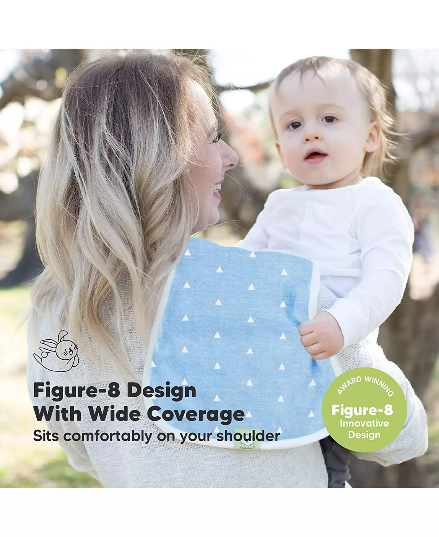 KeaBabies 5pk Urban Baby Burp Cloths, органические салфетки для срыгивания для младенцев, салфетки для срыгивания для девочек и мальчиков