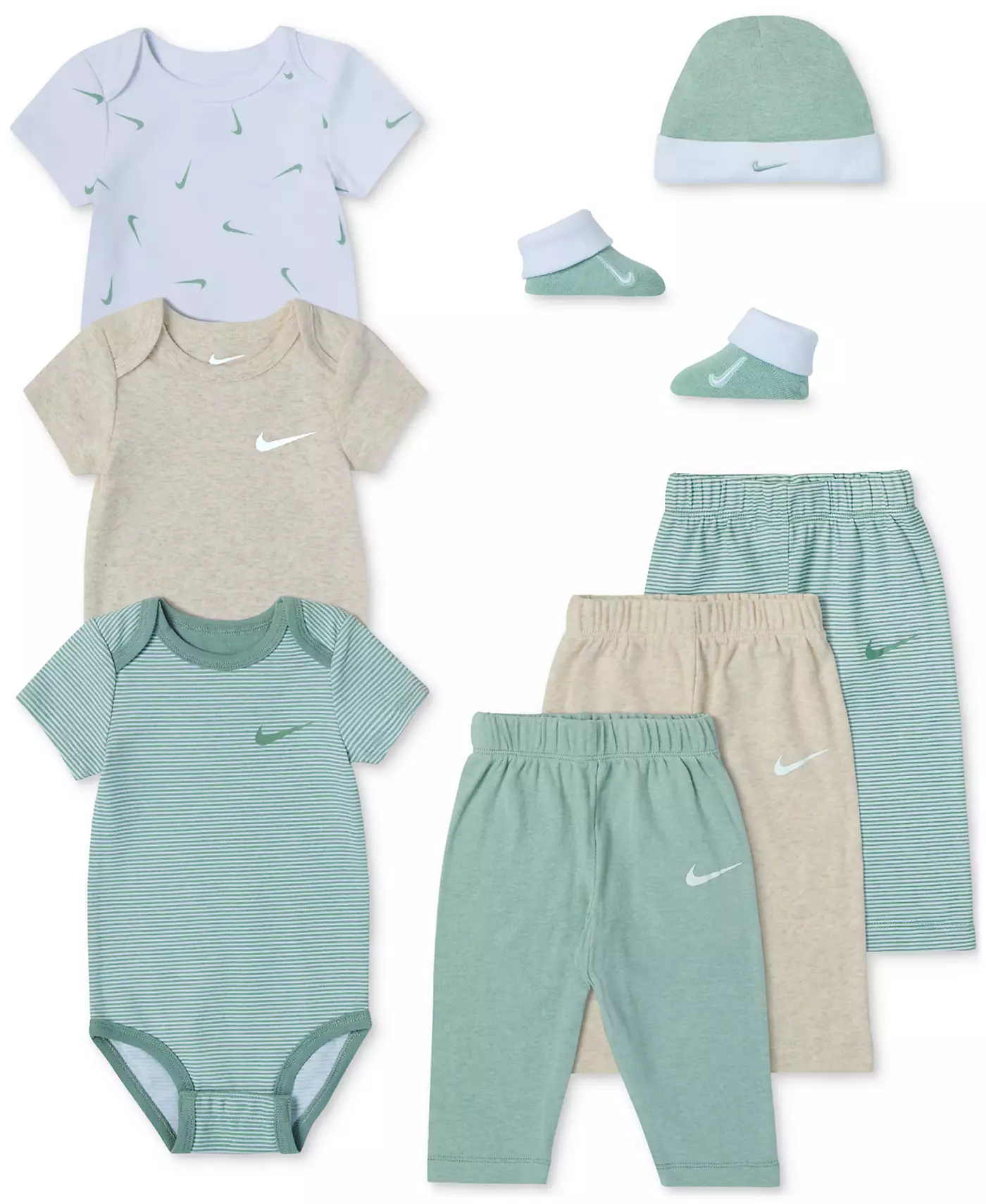 Комплекты боди, брюк и аксессуаров Nike Baby Essentials Multi-Pack