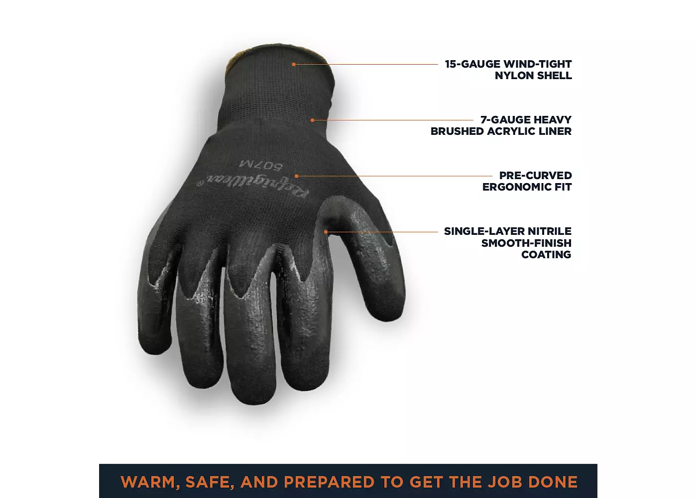 Мужские двухслойные термоперчатки RefrigiWear Ergo